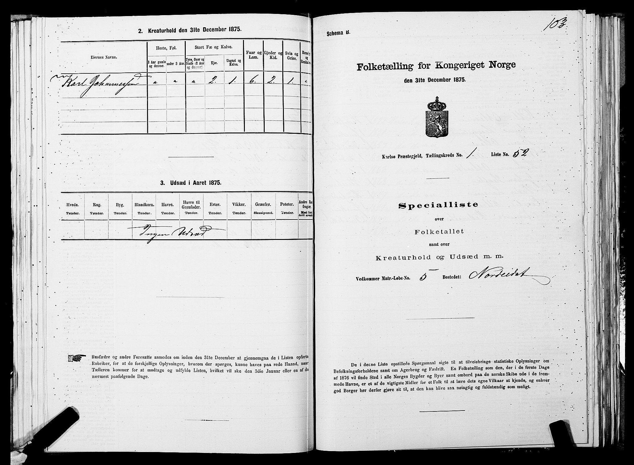 SATØ, Folketelling 1875 for 1936P Karlsøy prestegjeld, 1875, s. 1103