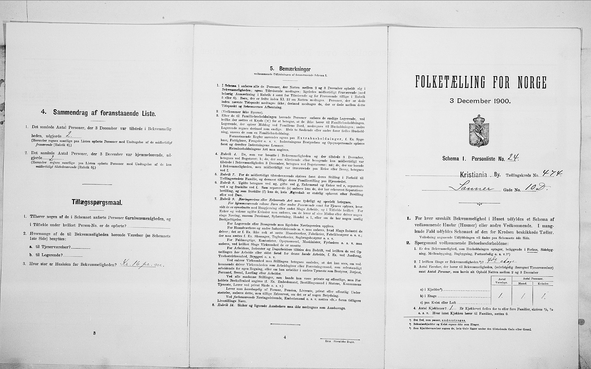 SAO, Folketelling 1900 for 0301 Kristiania kjøpstad, 1900, s. 78657