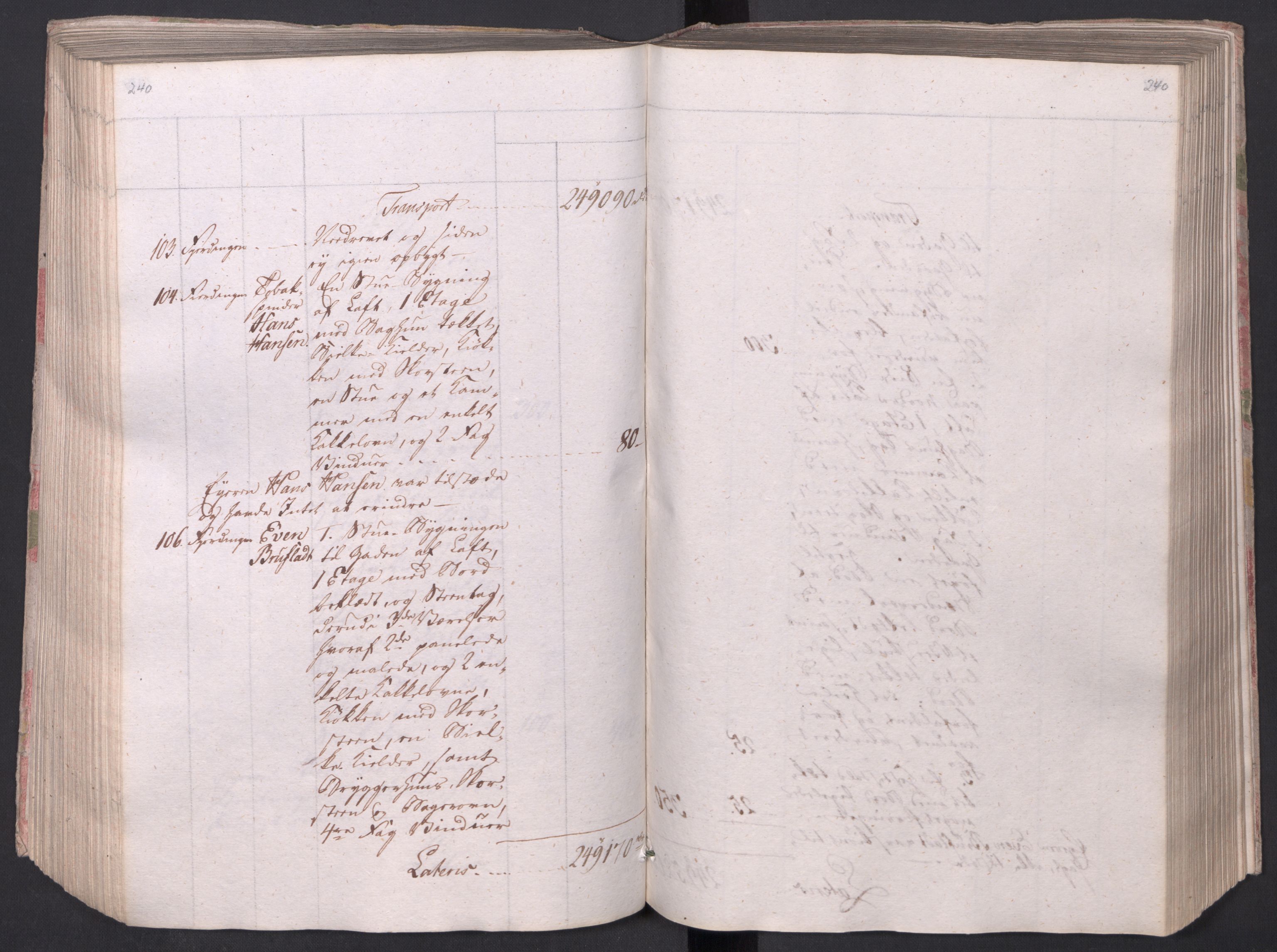 Kristiania stiftamt, AV/SAO-A-10386/I/Ia/L0015: Branntakster, 1797, s. 240