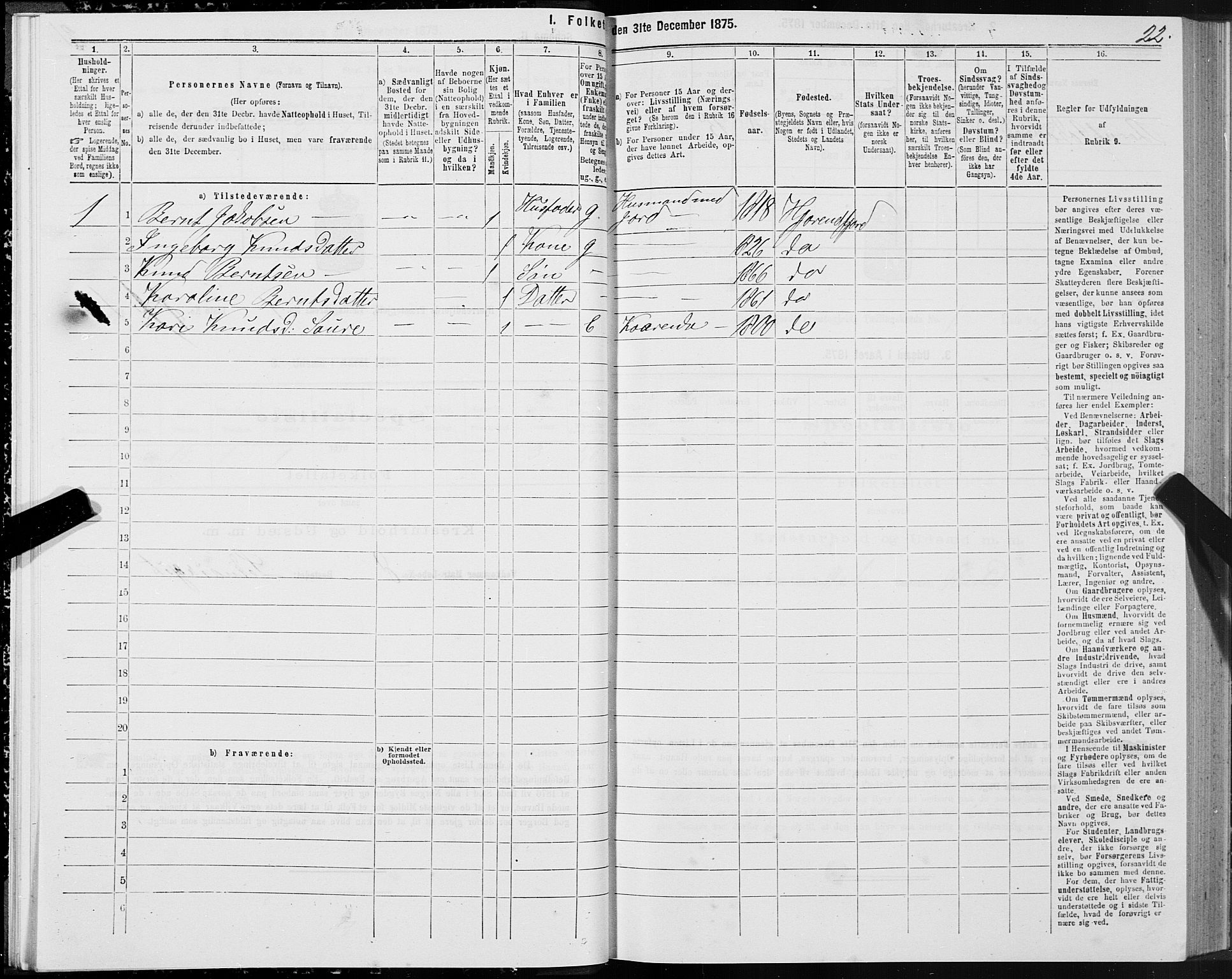 SAT, Folketelling 1875 for 1522P Hjørundfjord prestegjeld, 1875, s. 1022