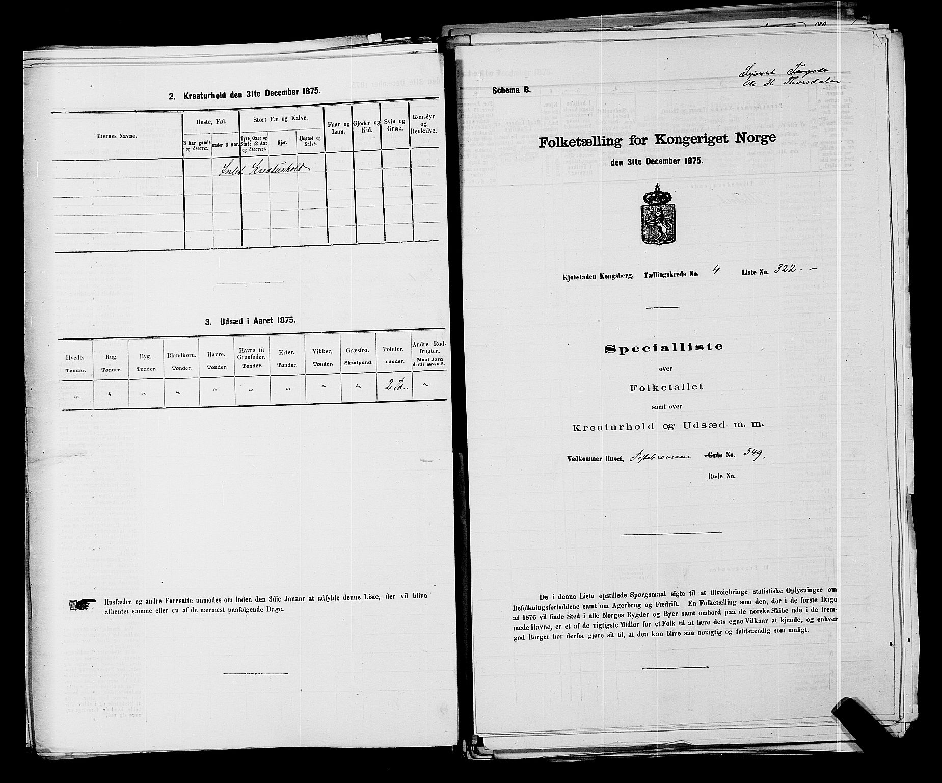 SAKO, Folketelling 1875 for 0604B Kongsberg prestegjeld, Kongsberg kjøpstad, 1875, s. 728