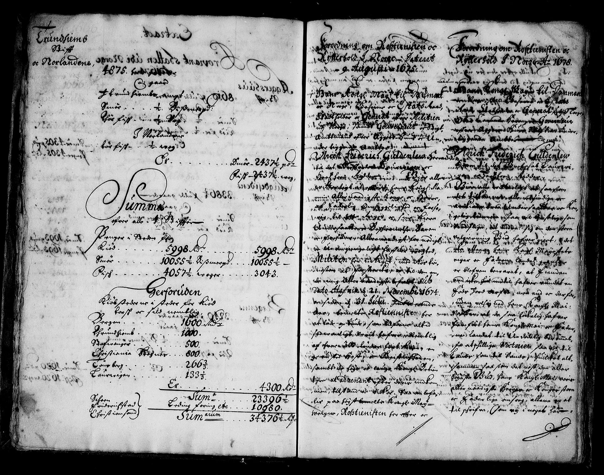 Stattholderembetet 1572-1771, RA/EA-2870/Bc/L0002: Kopibok for skattebrev, 1668-1679