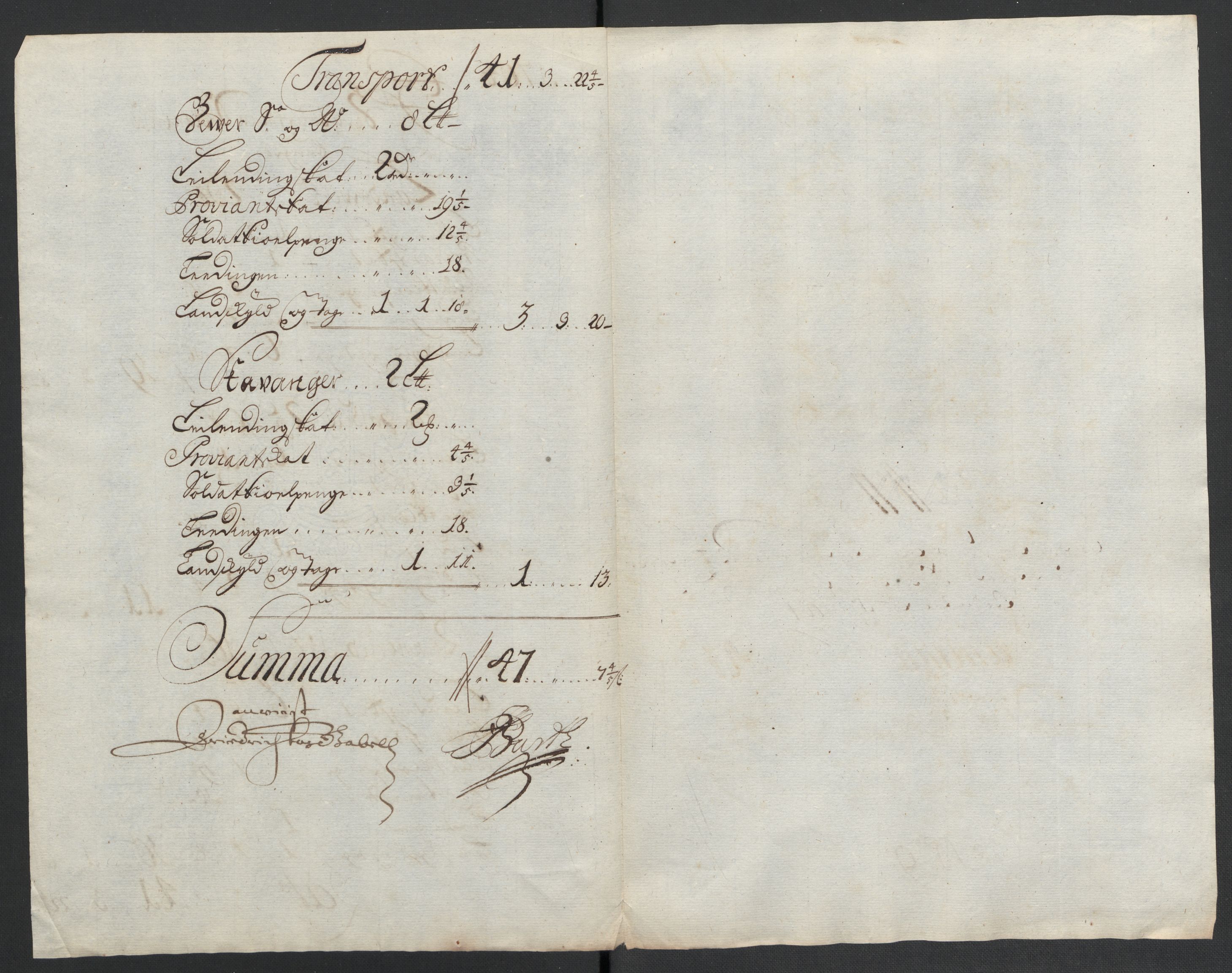 Rentekammeret inntil 1814, Reviderte regnskaper, Fogderegnskap, RA/EA-4092/R24/L1582: Fogderegnskap Numedal og Sandsvær, 1704, s. 196