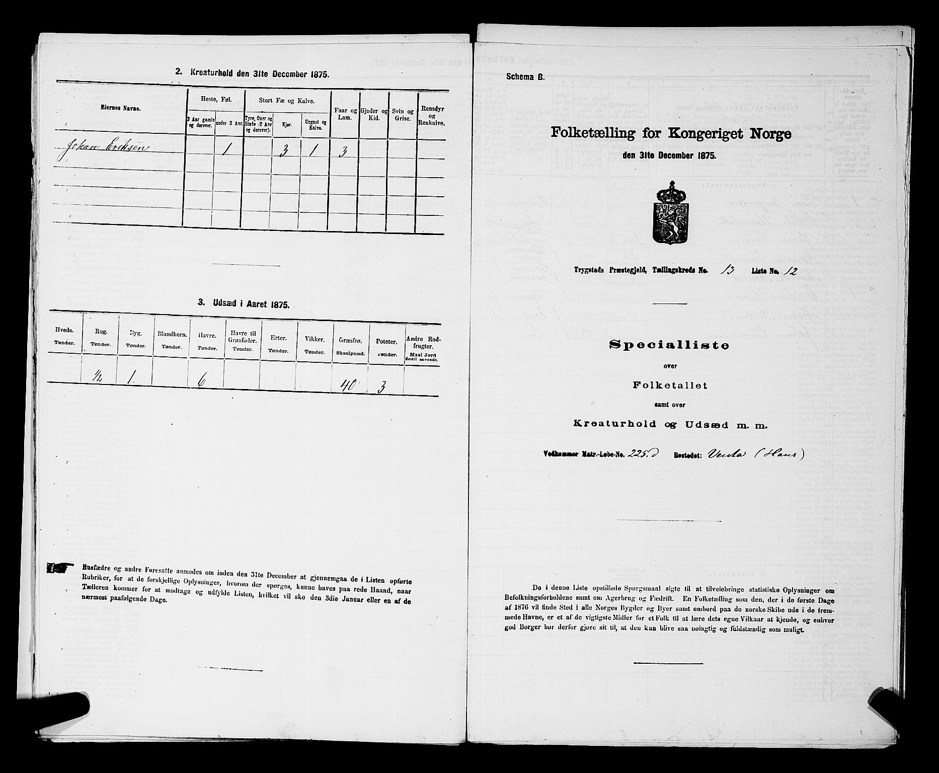 RA, Folketelling 1875 for 0122P Trøgstad prestegjeld, 1875, s. 1455