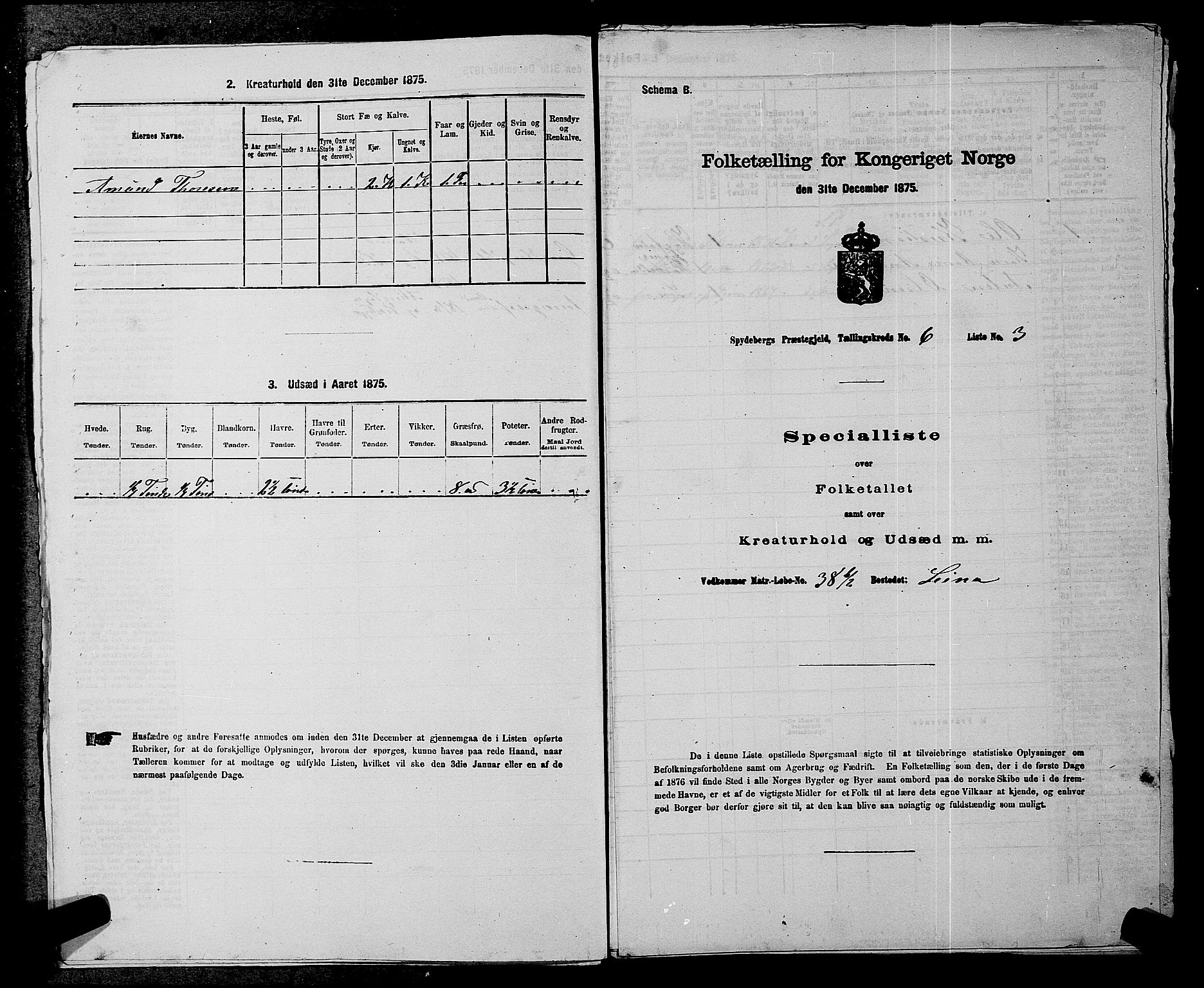 RA, Folketelling 1875 for 0123P Spydeberg prestegjeld, 1875, s. 872