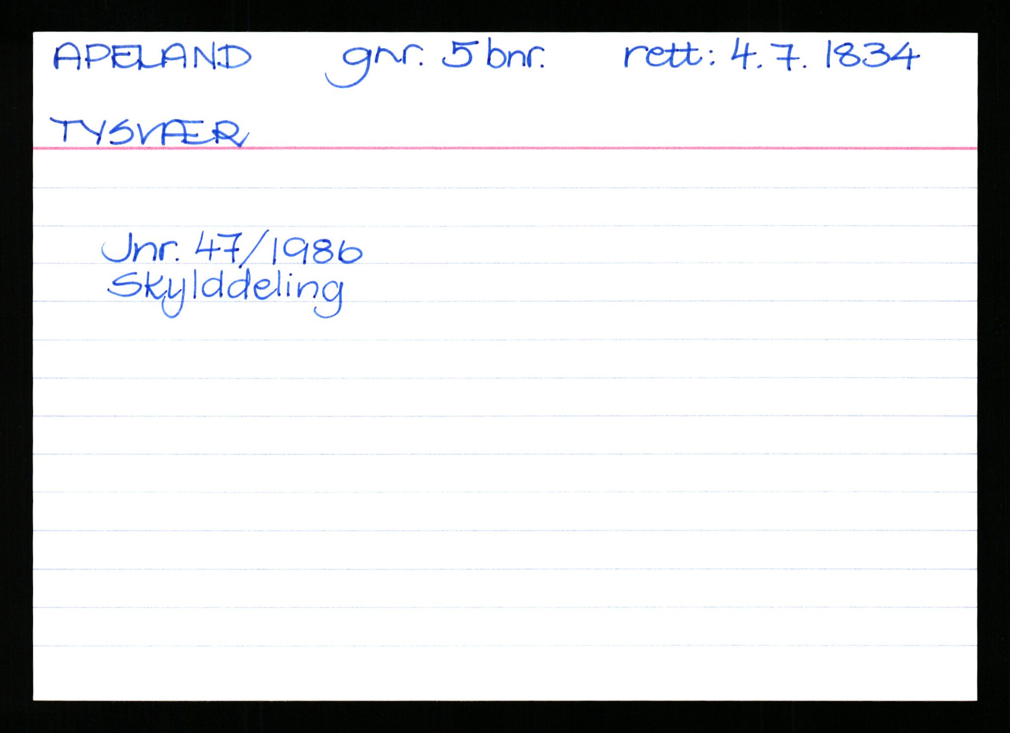 Statsarkivet i Stavanger, AV/SAST-A-101971/03/Y/Yk/L0001: Registerkort sortert etter gårdsnavn: Apeland - Auglend, 1750-1930, s. 302