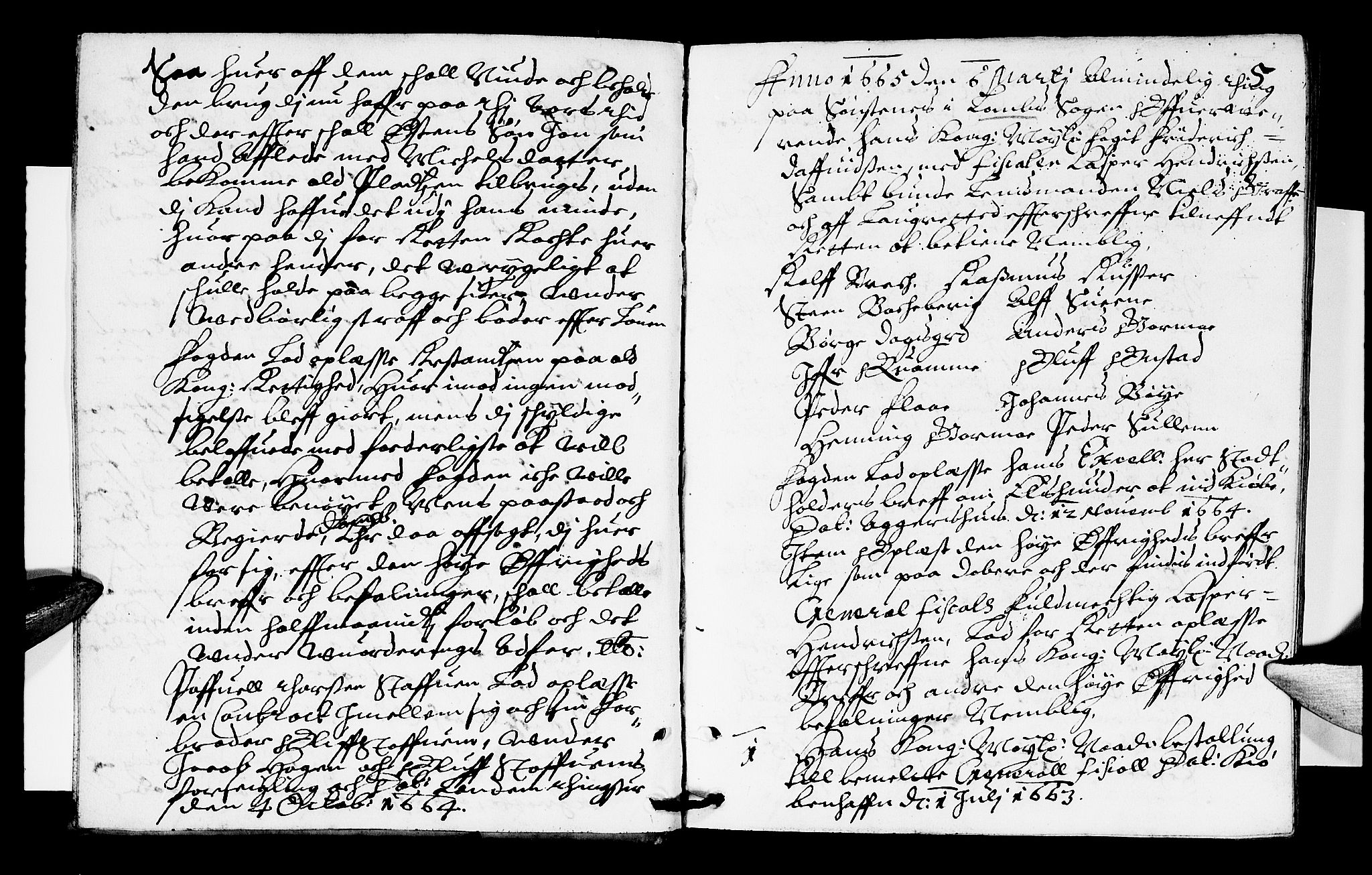 Sorenskriverier i Gudbrandsdalen, AV/SAH-TING-036/G/Gb/Gba/L0004: Tingbok - Nord-Gudbrandsdal, 1665, s. 4b-5a