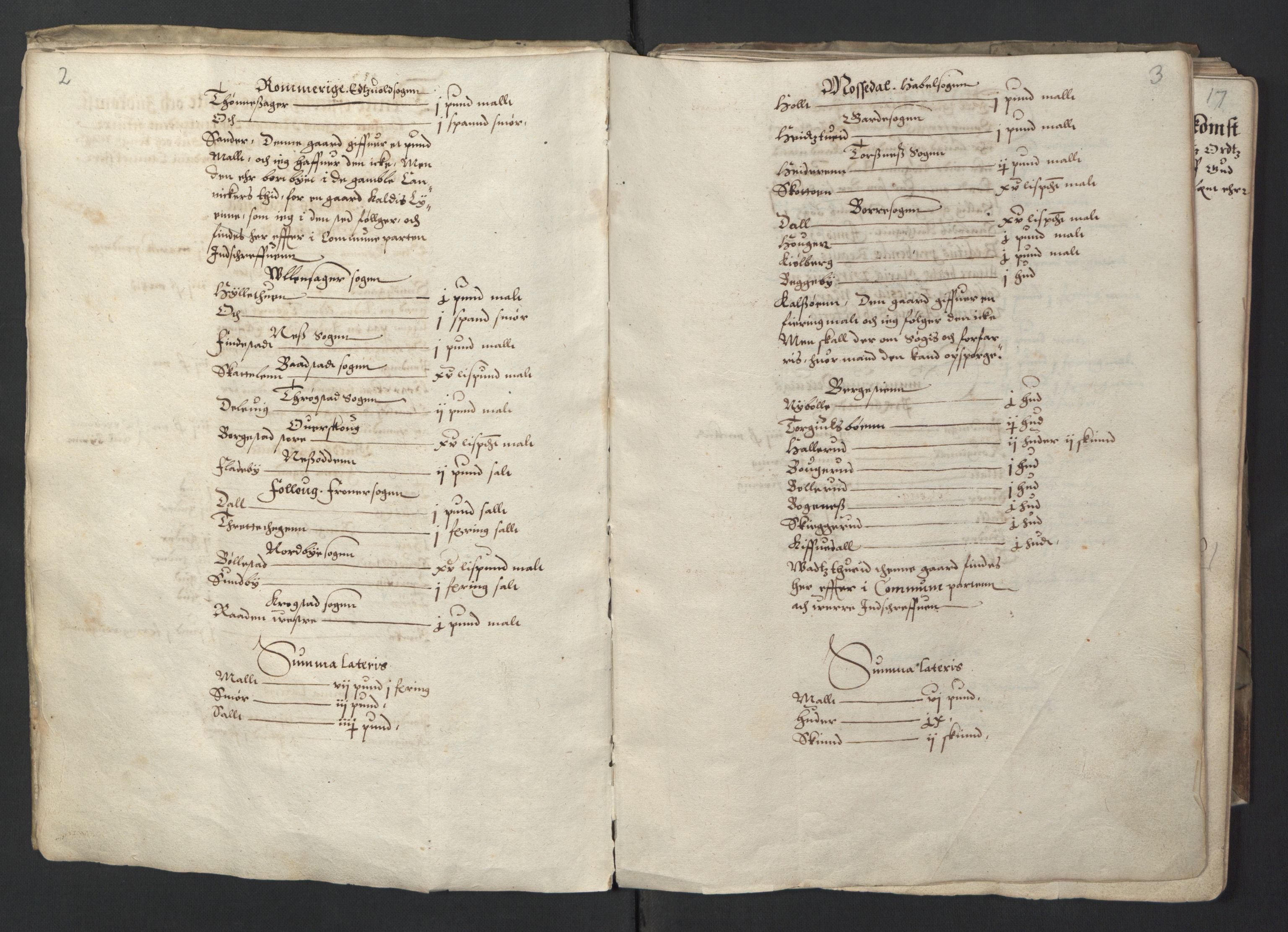 Stattholderembetet 1572-1771, AV/RA-EA-2870/Ek/L0001/0001: Jordebøker før 1624 og til utligning av garnisonsskatt 1624-1626: / Jordebok for Oslo kapitel, 1595, s. 5