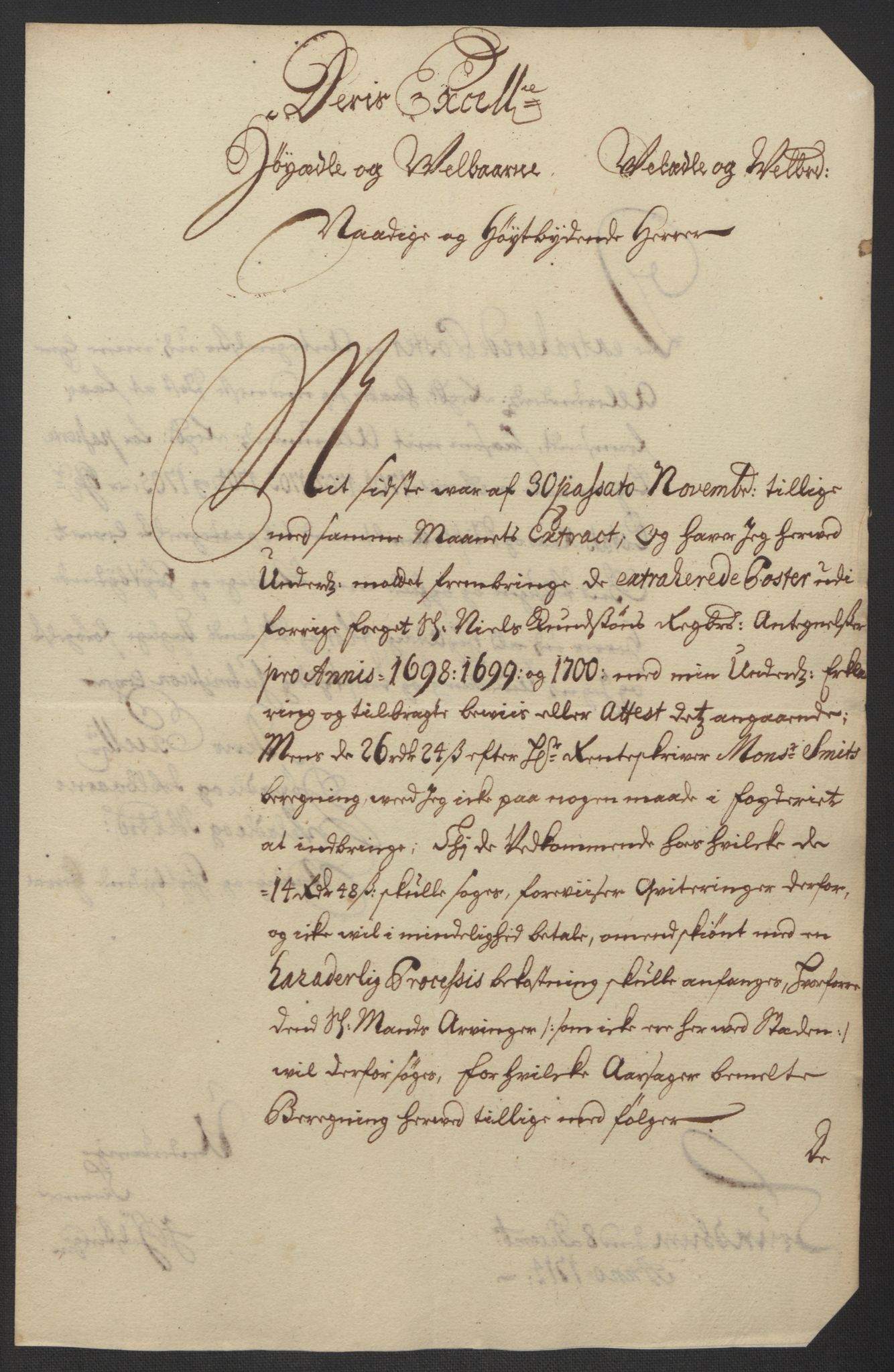 Rentekammeret inntil 1814, Reviderte regnskaper, Fogderegnskap, AV/RA-EA-4092/R63/L4311: Fogderegnskap Inderøy, 1700, s. 308