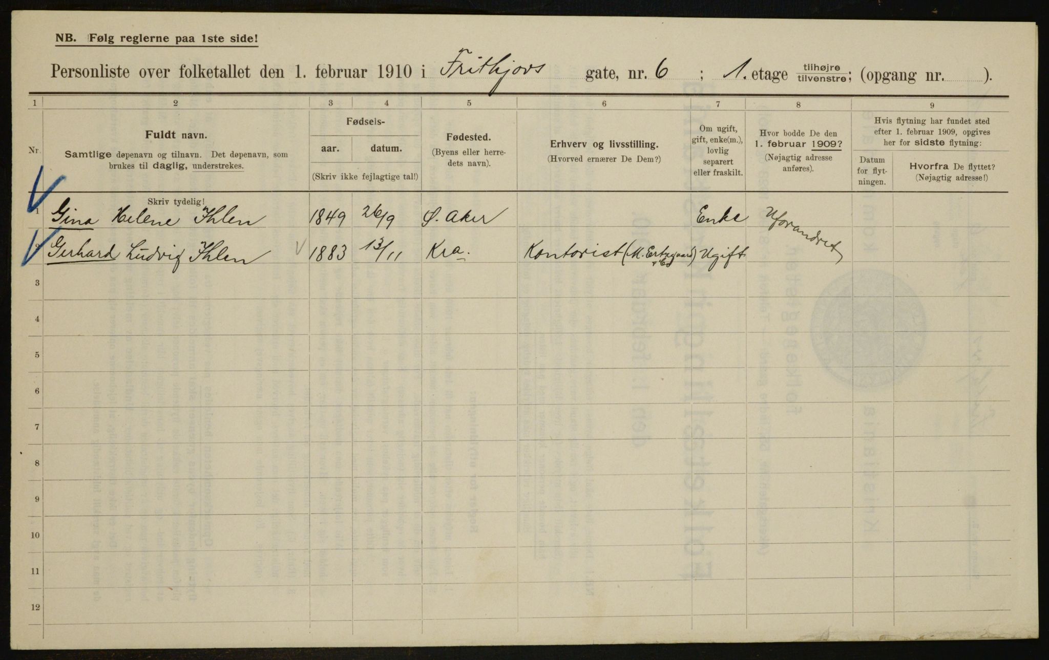 OBA, Kommunal folketelling 1.2.1910 for Kristiania, 1910, s. 25131