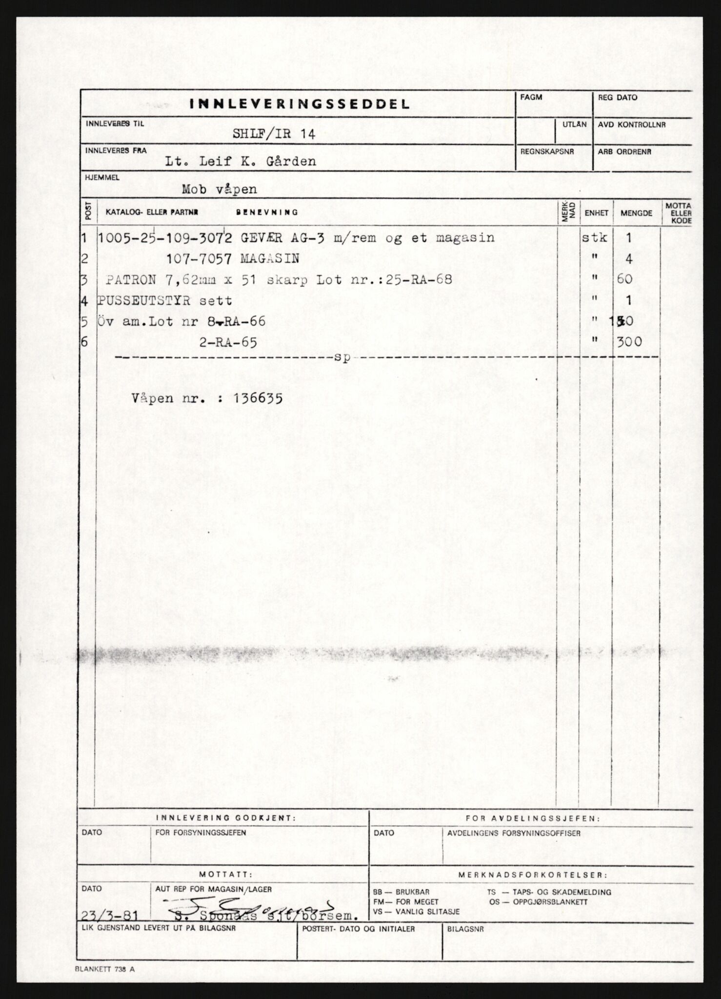 Forsvaret, Sør-Hålogaland landforsvar, AV/RA-RAFA-2552/P/Pa/L0303: Personellmapper for slettet personell, yrkesbefal og vernepliktig befal, født 1917-1920, 1936-1980, s. 123