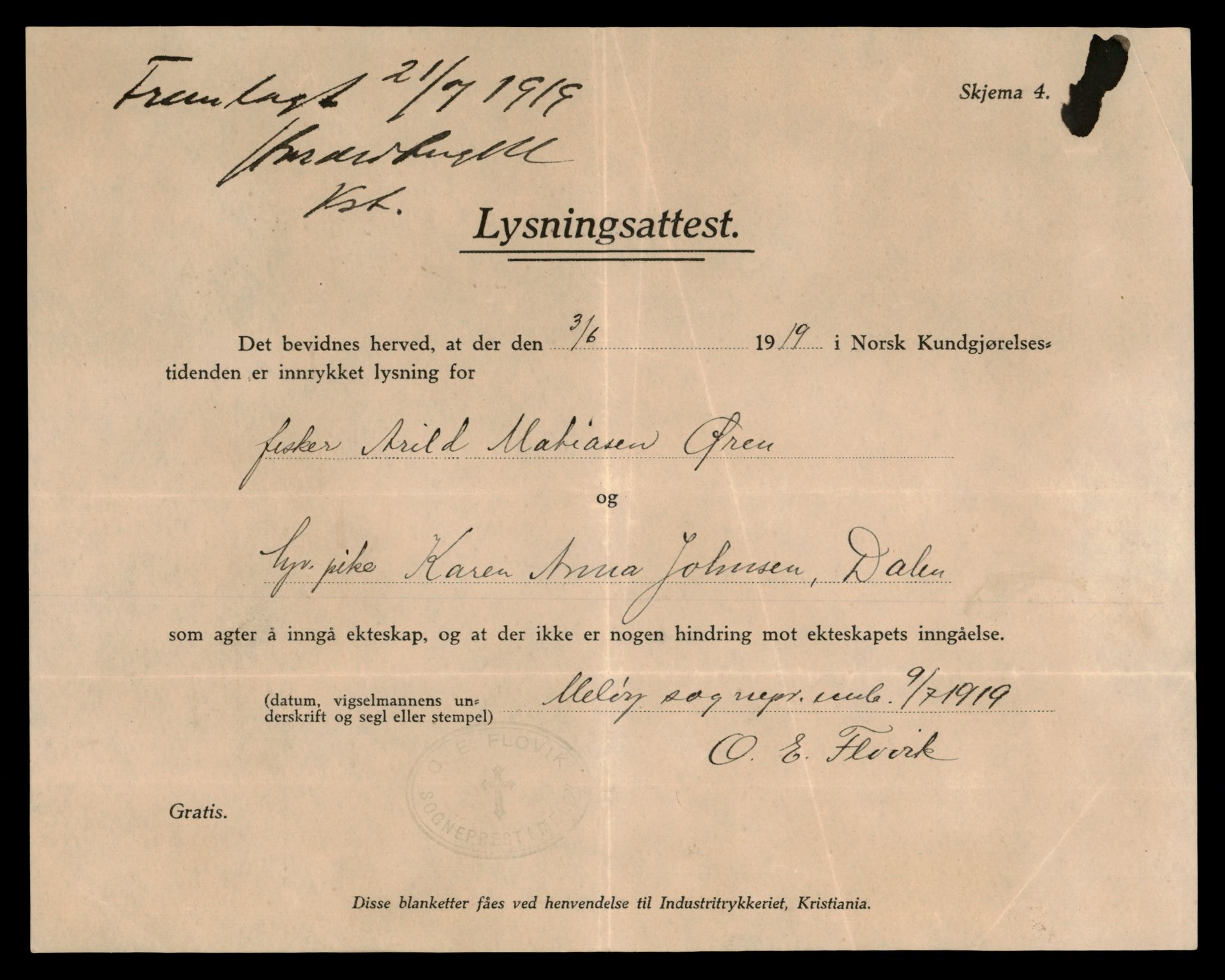 Salten sorenskriveri, AV/SAT-A-4578/1/6/6D/L0009: Lysingsbok, 1919-1928, s. 5