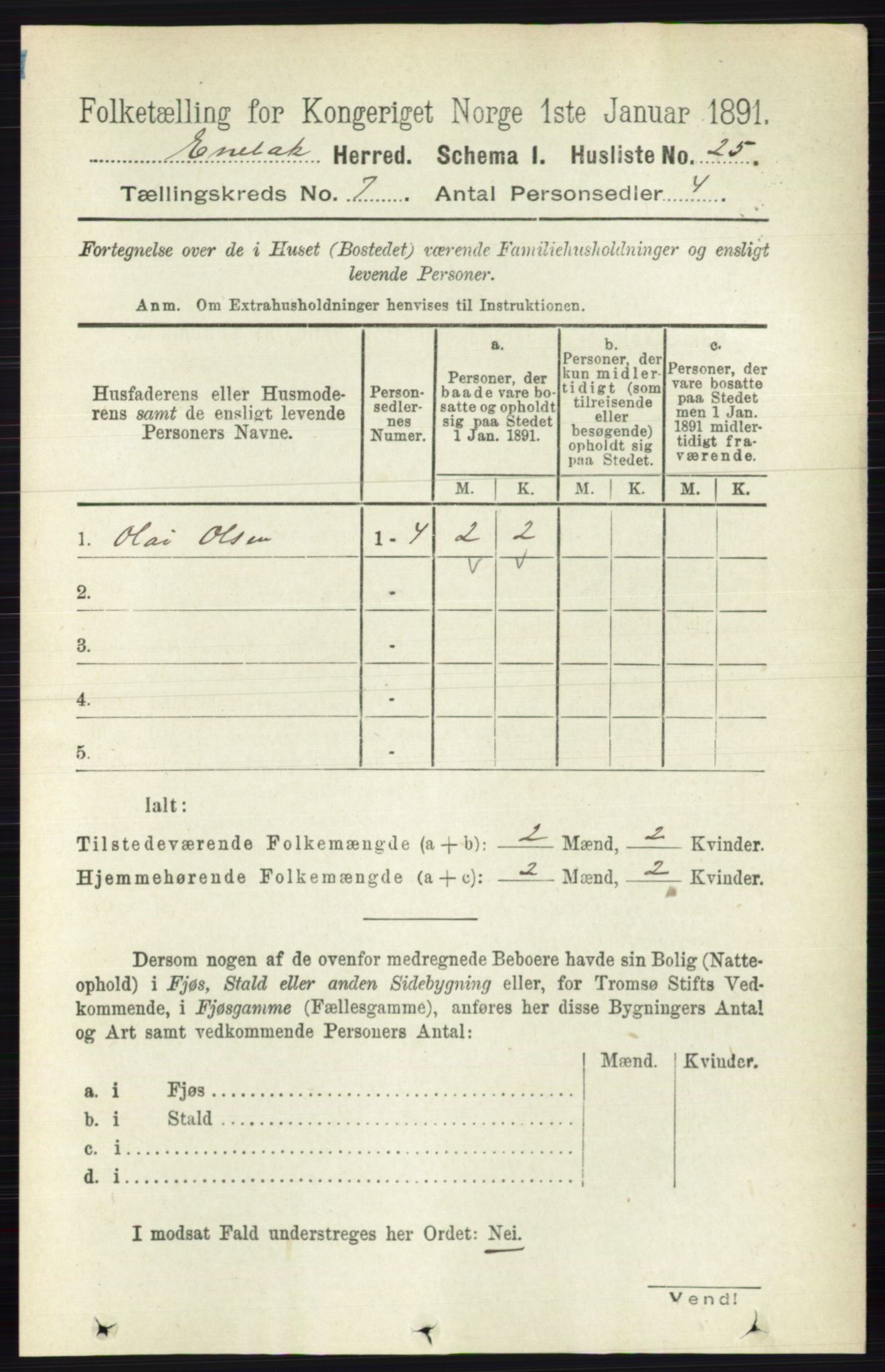 RA, Folketelling 1891 for 0229 Enebakk herred, 1891, s. 3511