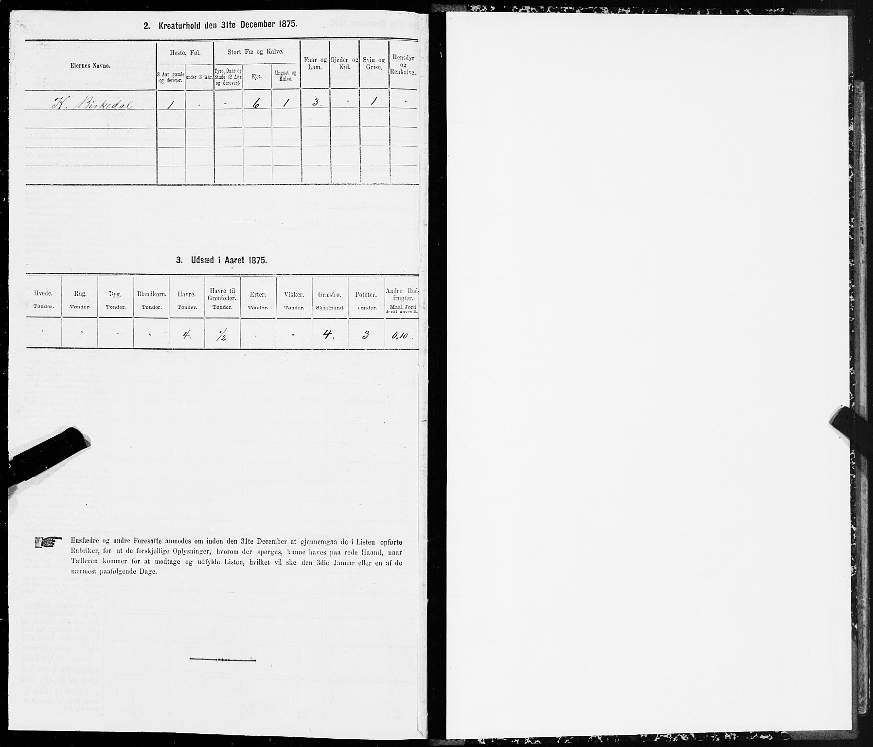 SAT, Folketelling 1875 for 1519P Volda prestegjeld, 1875