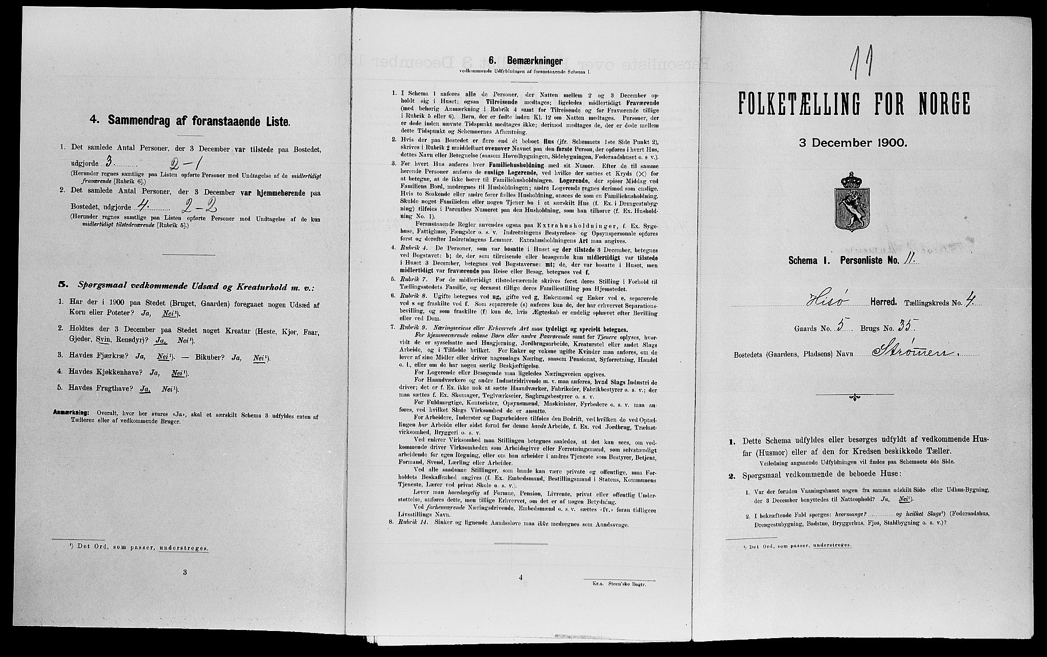 SAK, Folketelling 1900 for 0922 Hisøy herred, 1900, s. 622