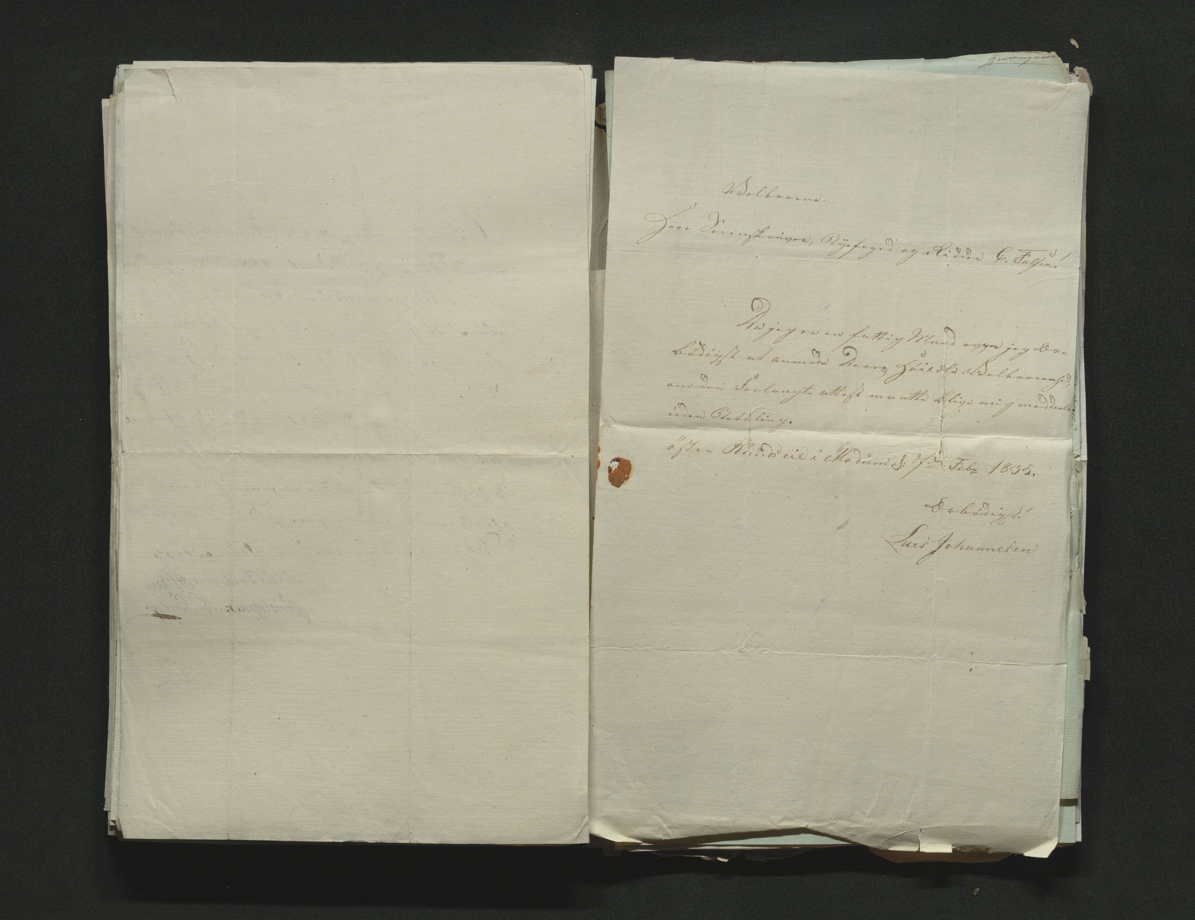Eiker, Modum og Sigdal sorenskriveri, AV/SAKO-A-123/H/Ha/Hab/L0004: Dødsfallsmeldinger, 1833-1836