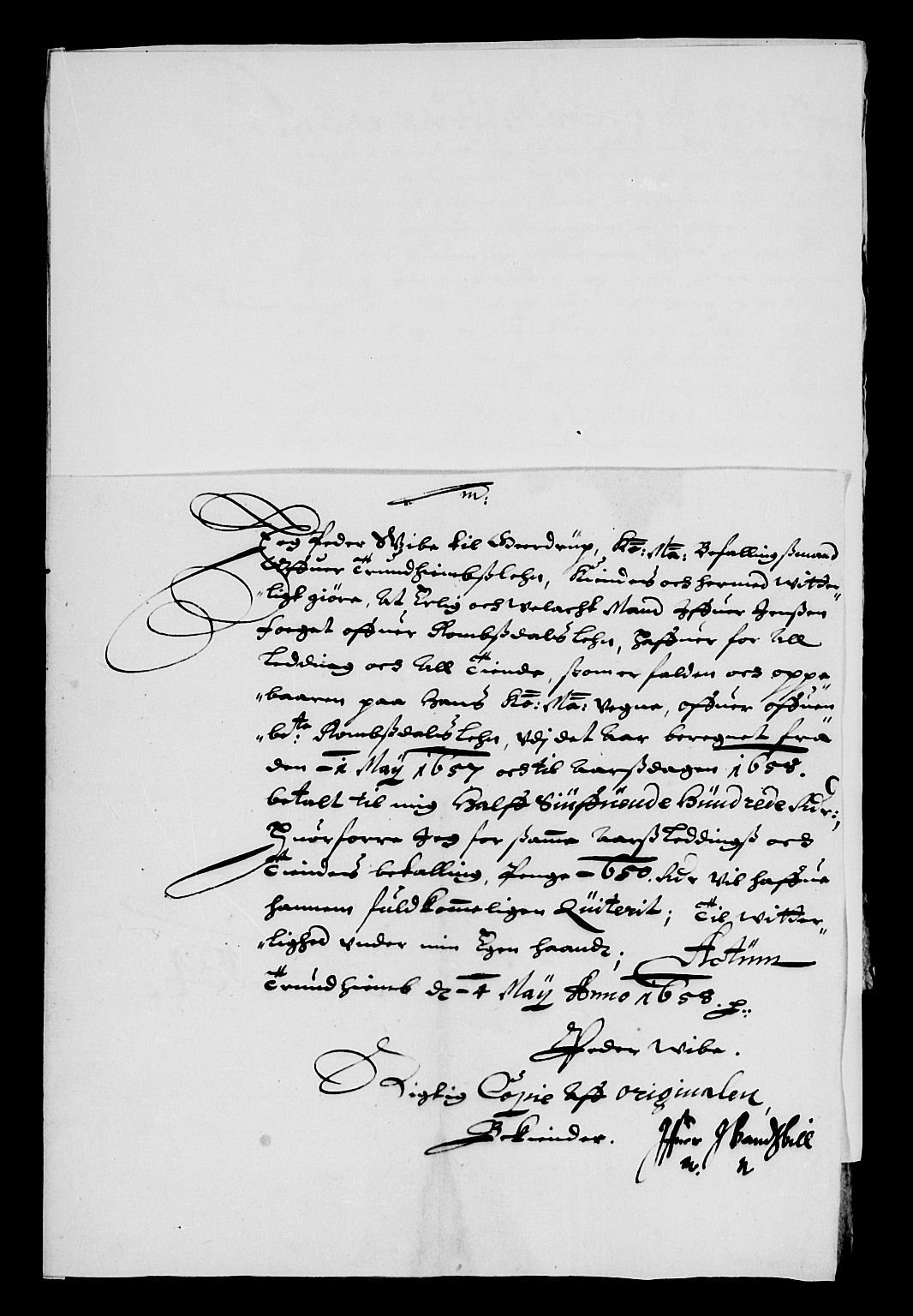 Rentekammeret inntil 1814, Reviderte regnskaper, Lensregnskaper, AV/RA-EA-5023/R/Rb/Rbw/L0136: Trondheim len, 1658-1659