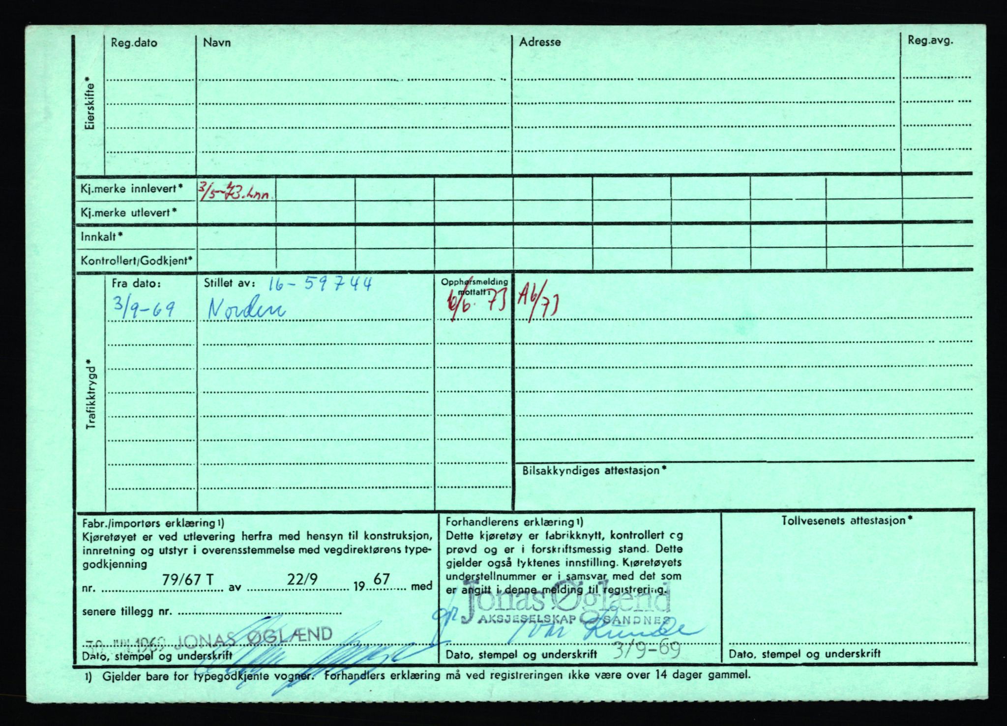 Stavanger trafikkstasjon, AV/SAST-A-101942/0/F/L0065: L-65400 - L-67649, 1930-1971, s. 20