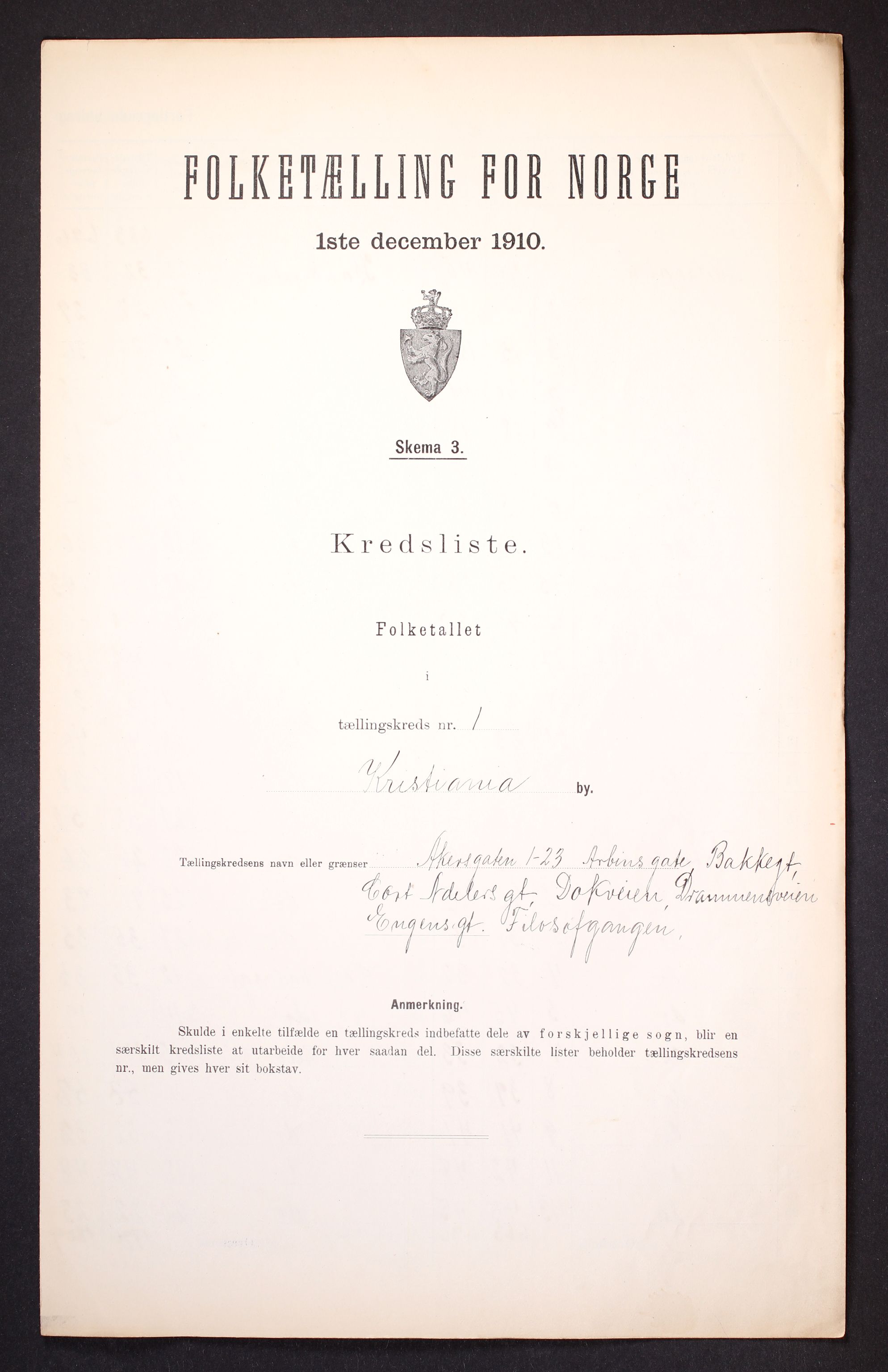 RA, Folketelling 1910 for 0301 Kristiania kjøpstad, 1910, s. 236