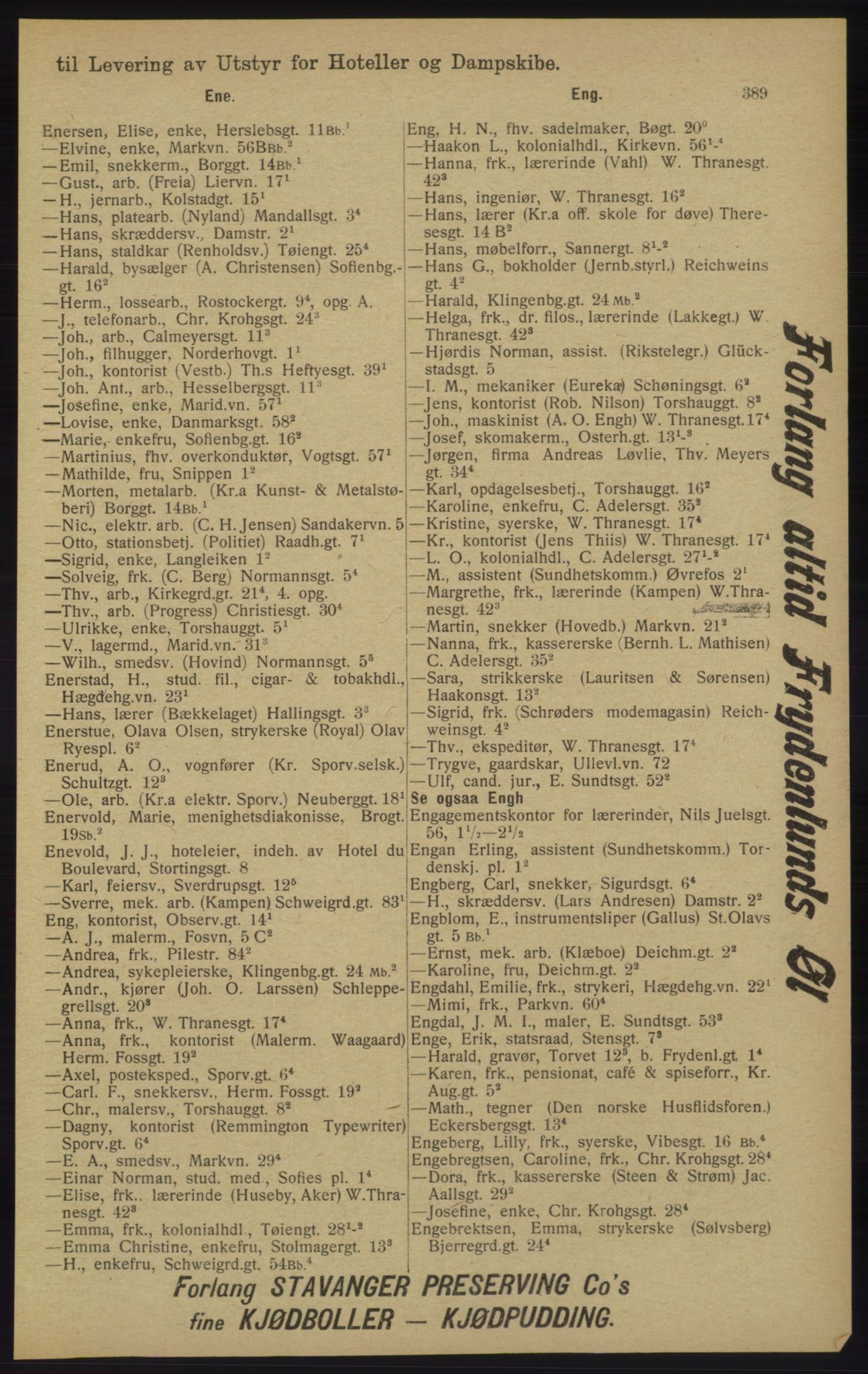 Kristiania/Oslo adressebok, PUBL/-, 1913, s. 401