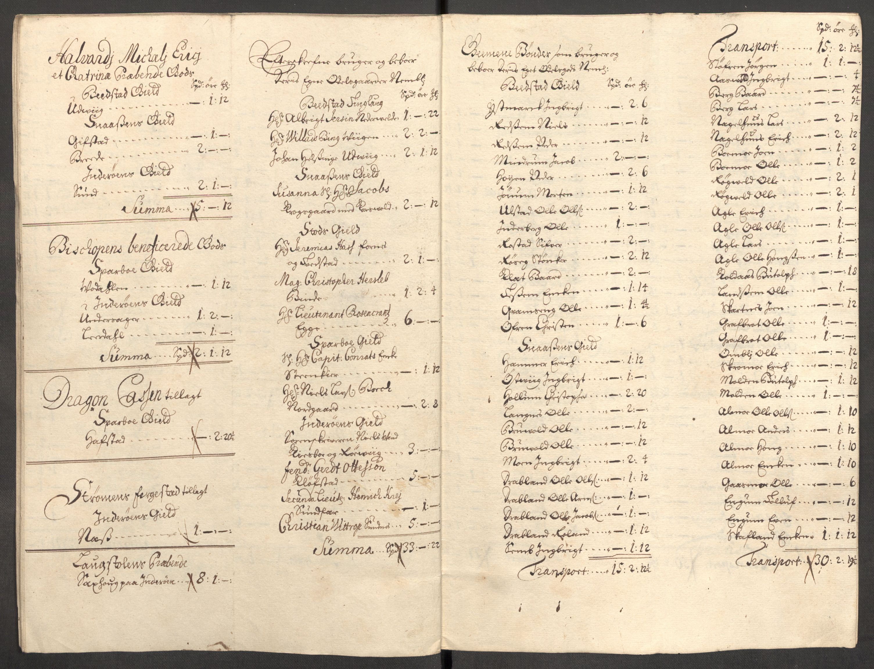 Rentekammeret inntil 1814, Reviderte regnskaper, Fogderegnskap, AV/RA-EA-4092/R63/L4316: Fogderegnskap Inderøy, 1708, s. 224