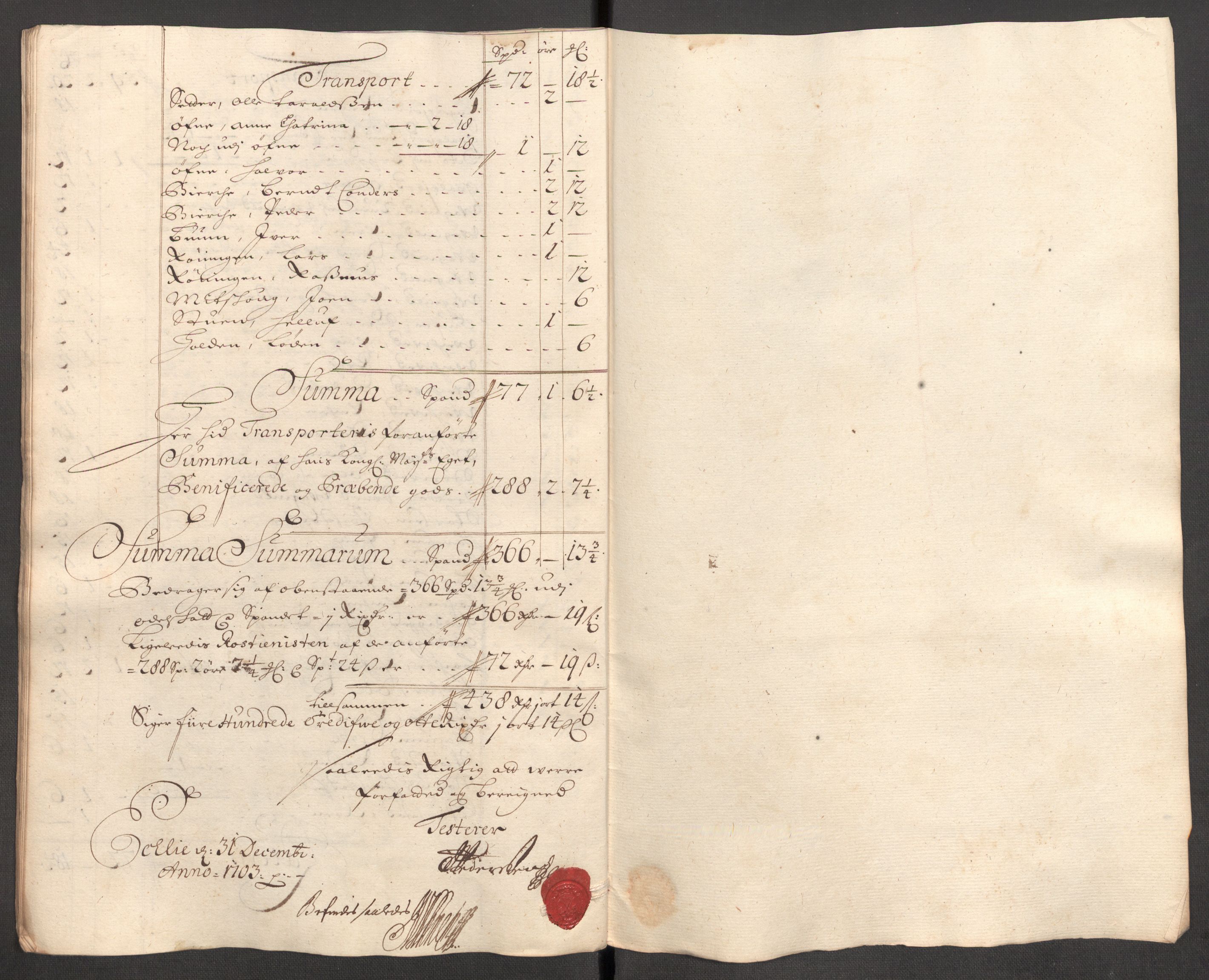 Rentekammeret inntil 1814, Reviderte regnskaper, Fogderegnskap, AV/RA-EA-4092/R60/L3953: Fogderegnskap Orkdal og Gauldal, 1703, s. 217