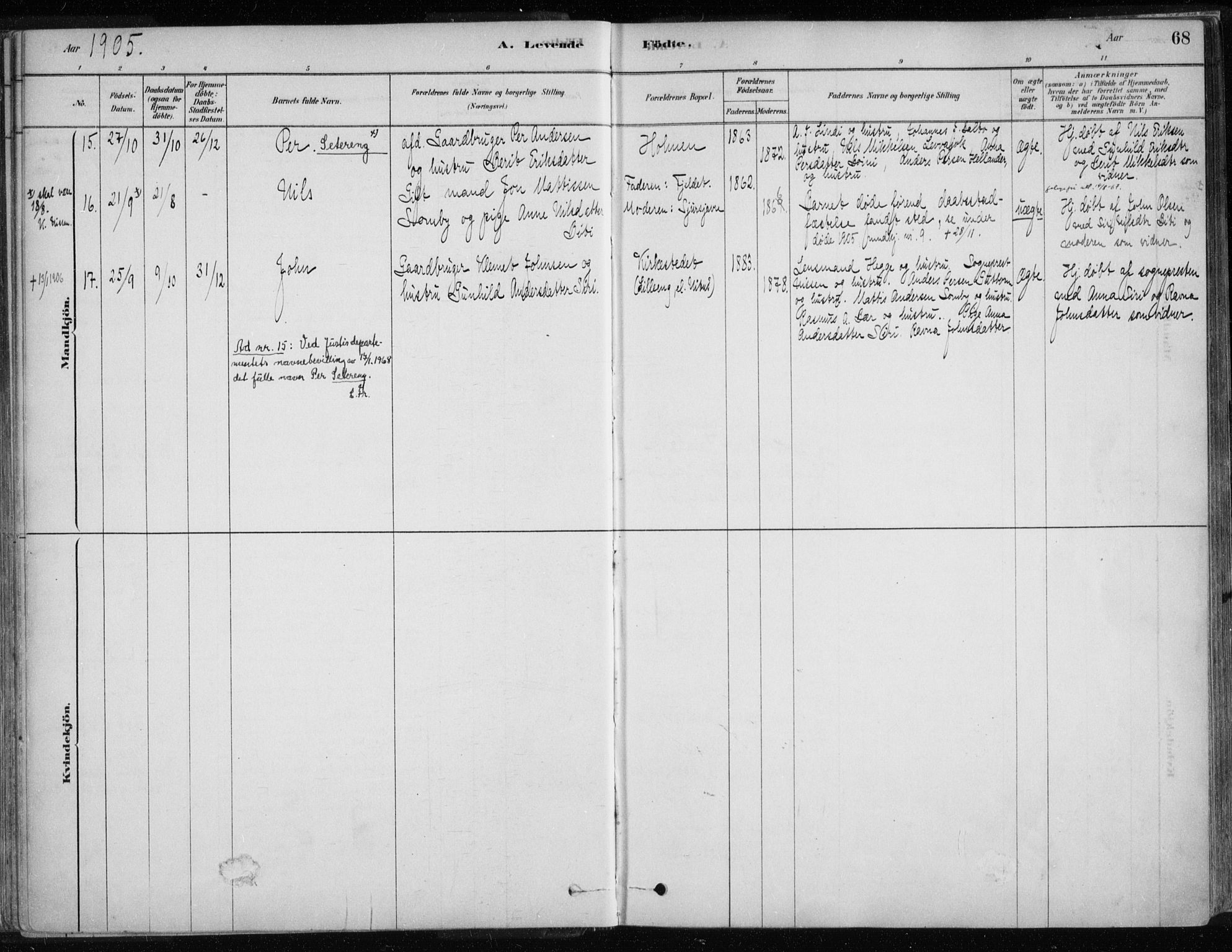 Karasjok sokneprestkontor, AV/SATØ-S-1352/H/Ha/L0002kirke: Ministerialbok nr. 2, 1885-1906, s. 68