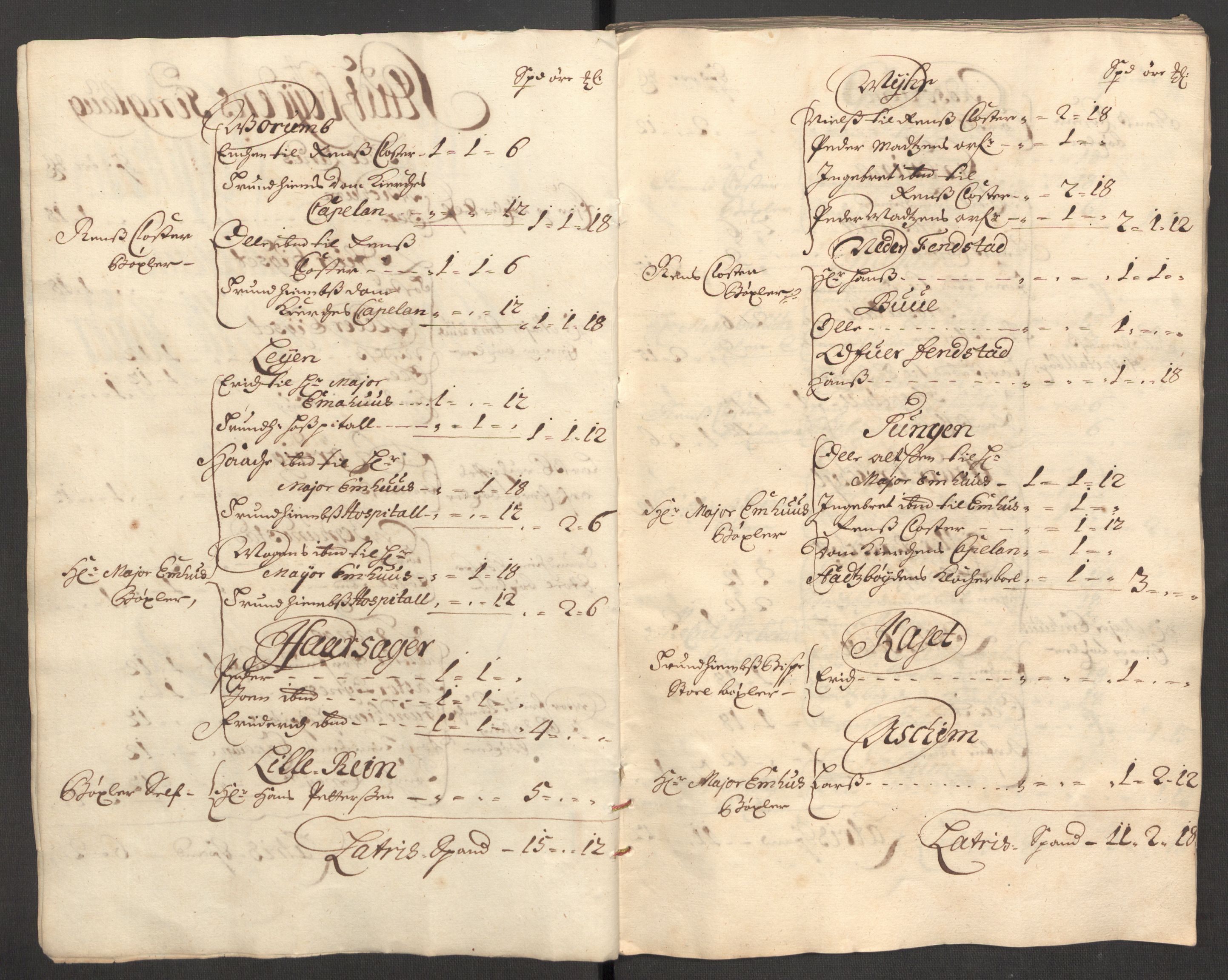 Rentekammeret inntil 1814, Reviderte regnskaper, Fogderegnskap, AV/RA-EA-4092/R57/L3856: Fogderegnskap Fosen, 1704-1705, s. 59