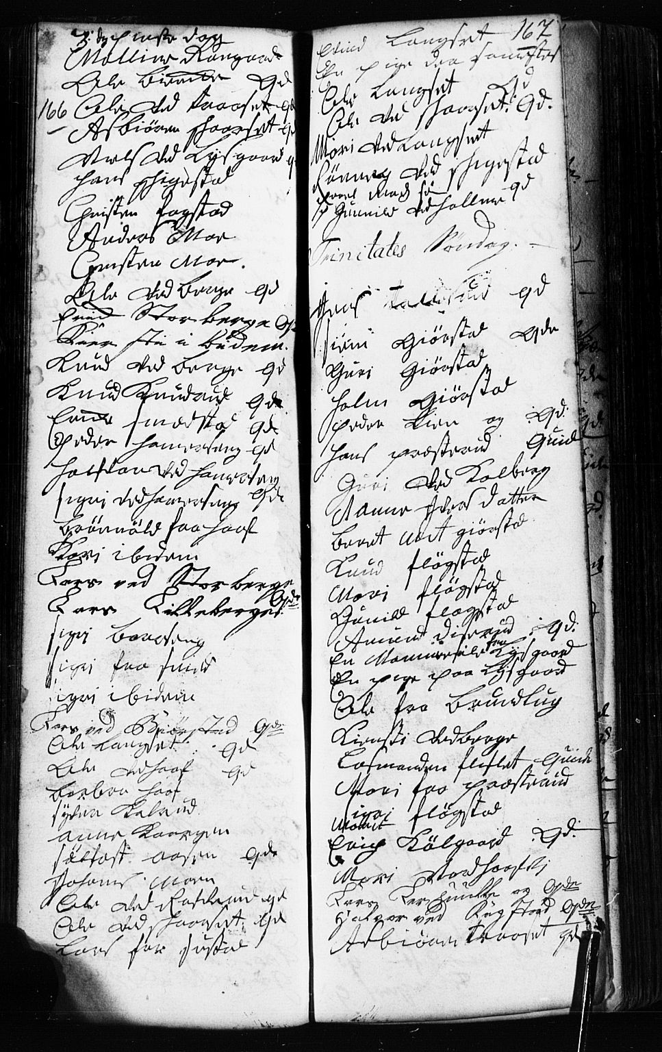 Fåberg prestekontor, AV/SAH-PREST-086/H/Ha/Hab/L0002: Klokkerbok nr. 2, 1741-1756, s. 166-167