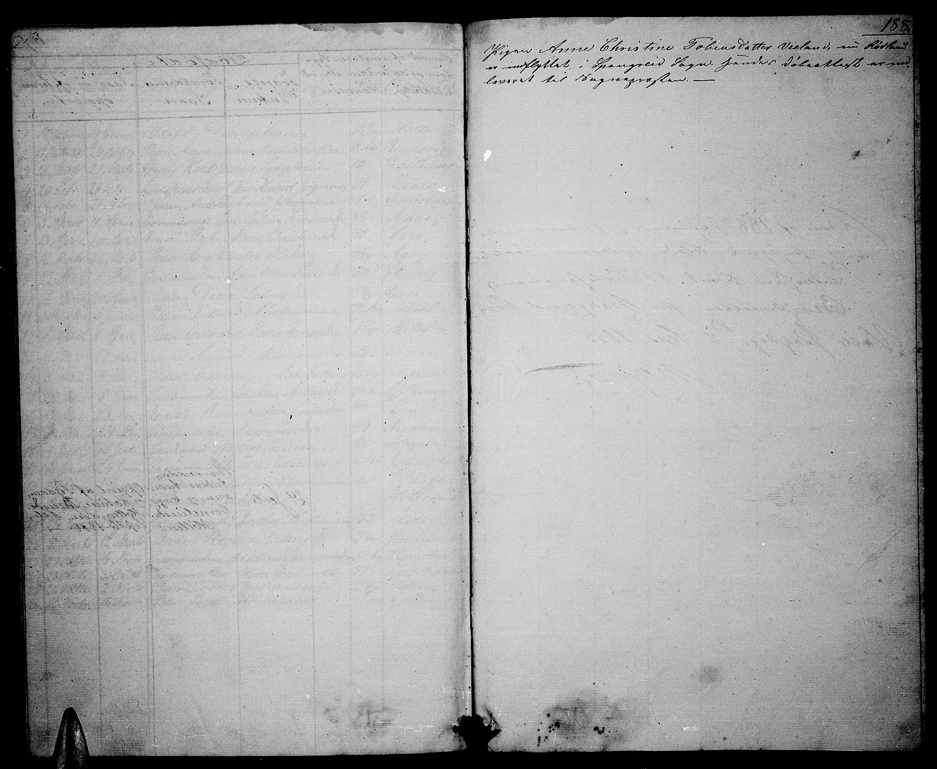 Sør-Audnedal sokneprestkontor, AV/SAK-1111-0039/F/Fb/Fba/L0002: Klokkerbok nr. B 2, 1853-1878, s. 188