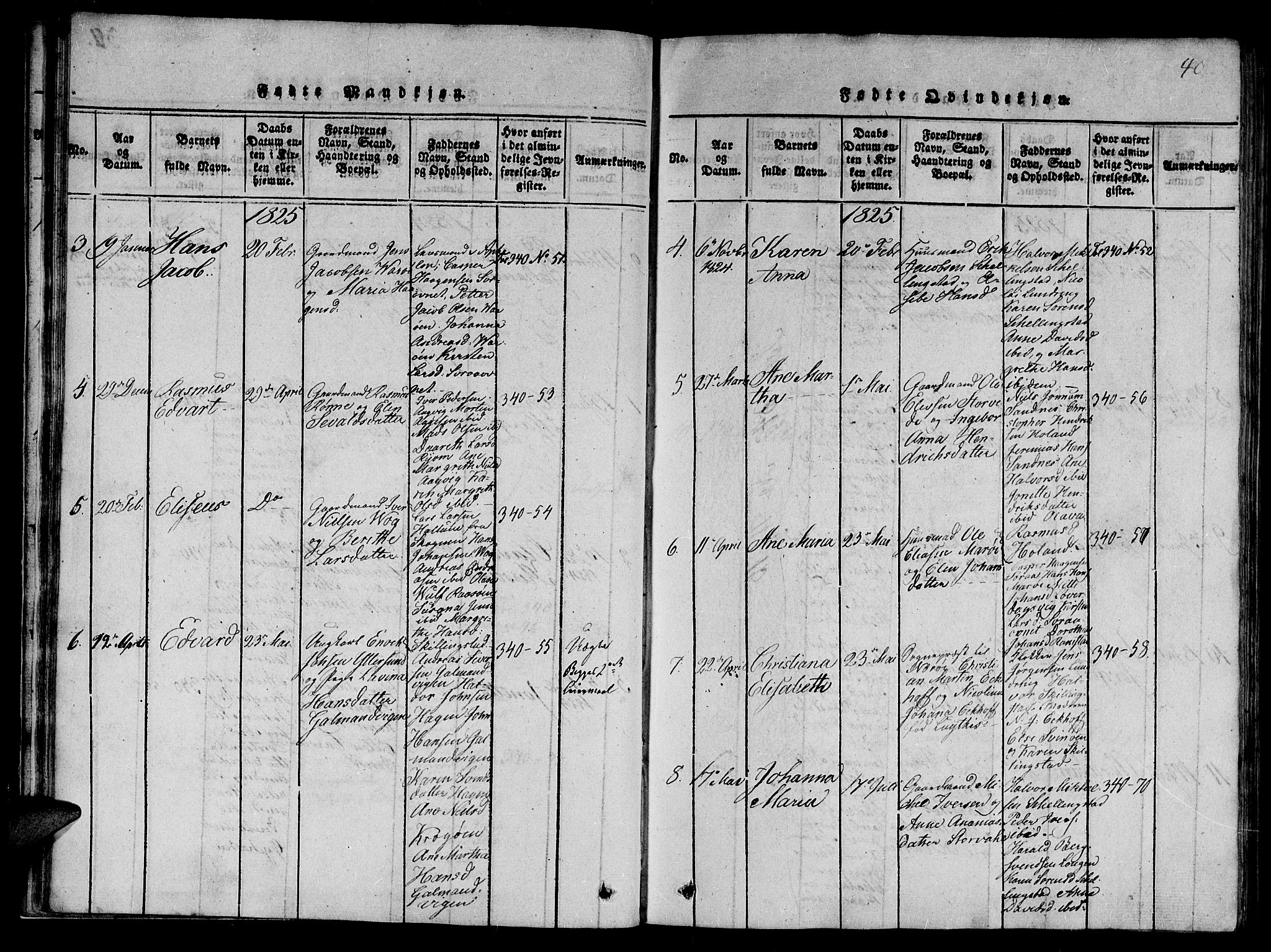 Ministerialprotokoller, klokkerbøker og fødselsregistre - Nord-Trøndelag, SAT/A-1458/784/L0667: Ministerialbok nr. 784A03 /1, 1816-1829, s. 40