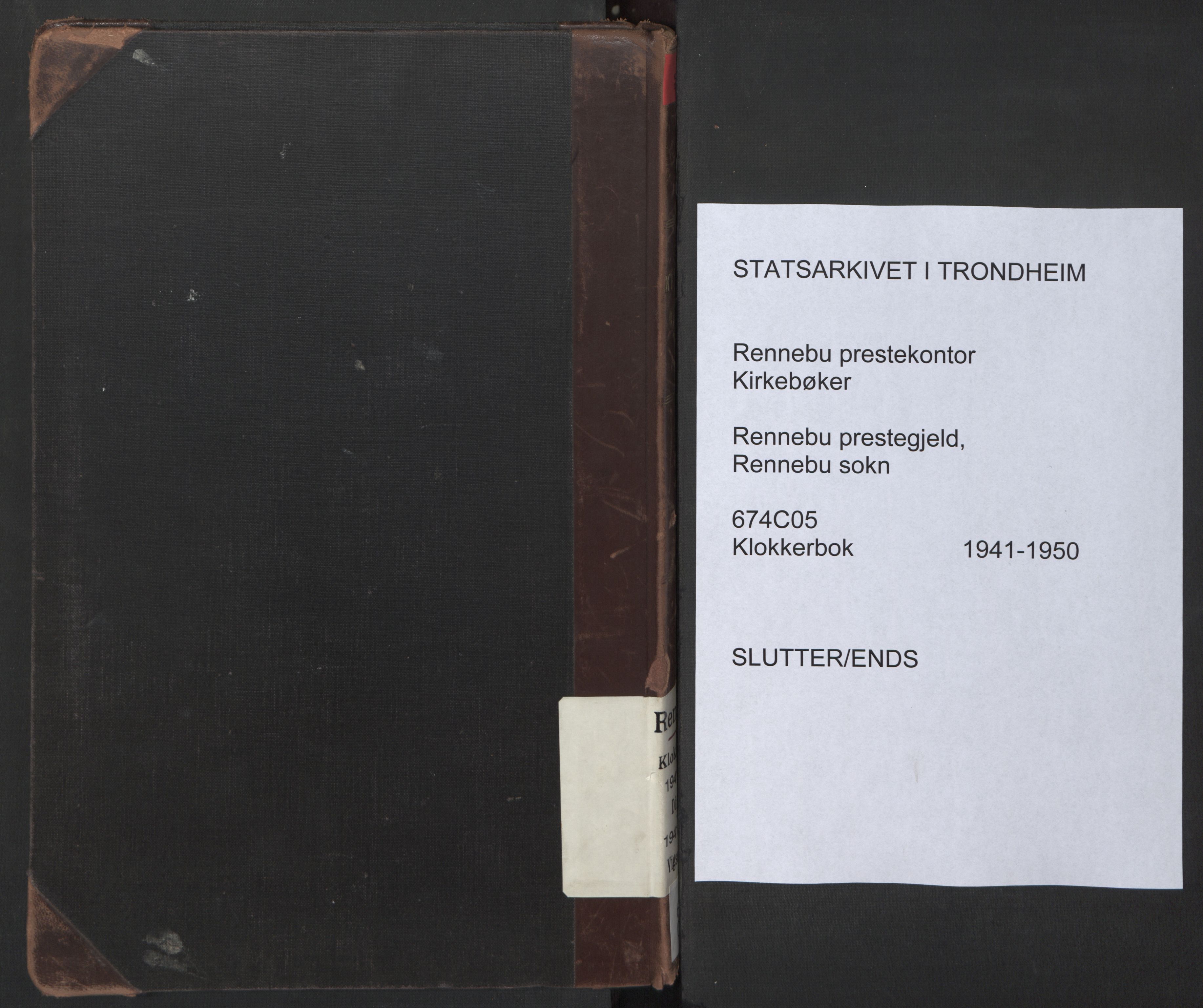 Ministerialprotokoller, klokkerbøker og fødselsregistre - Sør-Trøndelag, SAT/A-1456/674/L0878: Klokkerbok nr. 674C05, 1941-1950