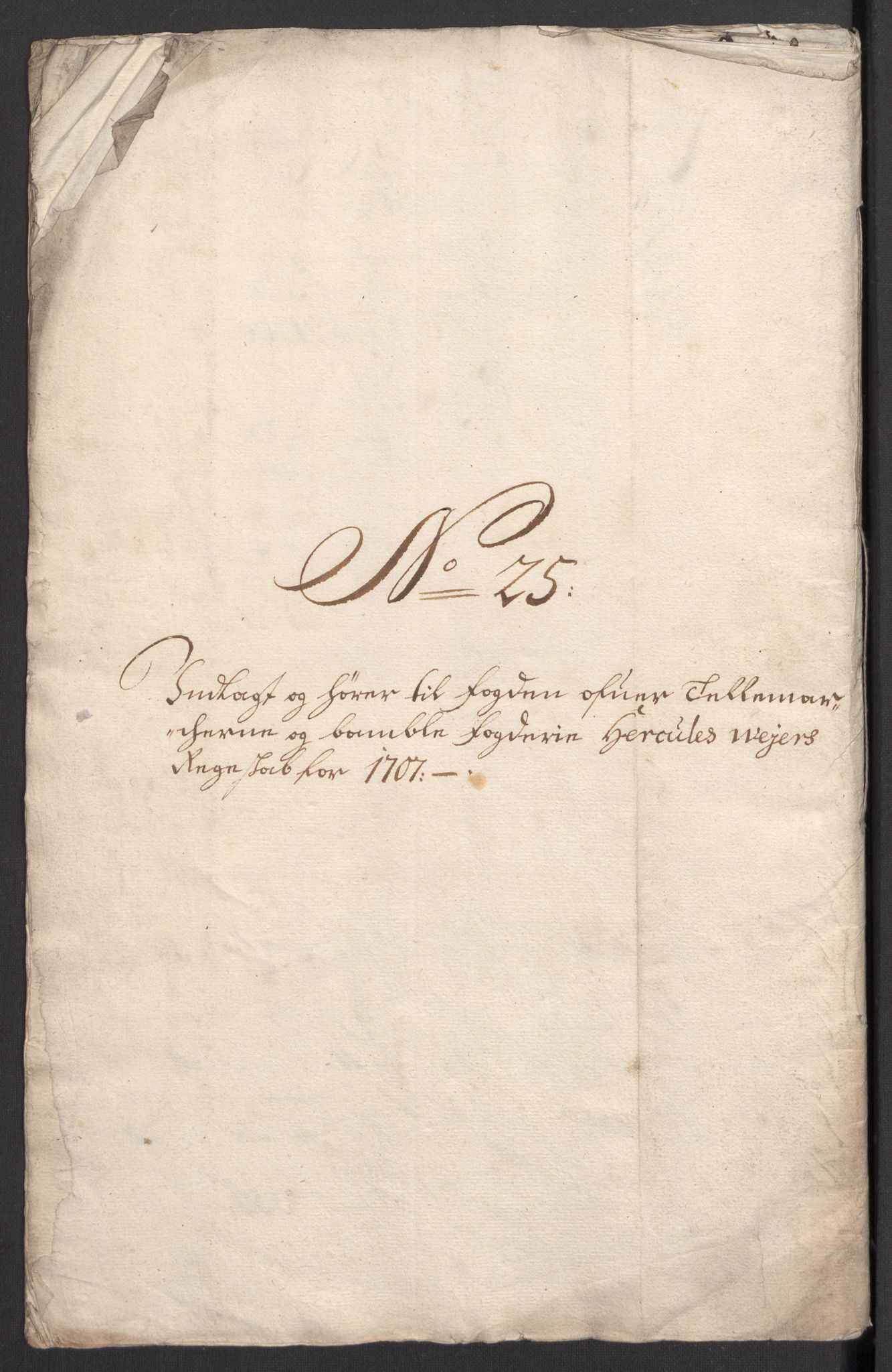 Rentekammeret inntil 1814, Reviderte regnskaper, Fogderegnskap, RA/EA-4092/R36/L2117: Fogderegnskap Øvre og Nedre Telemark og Bamble, 1707, s. 522