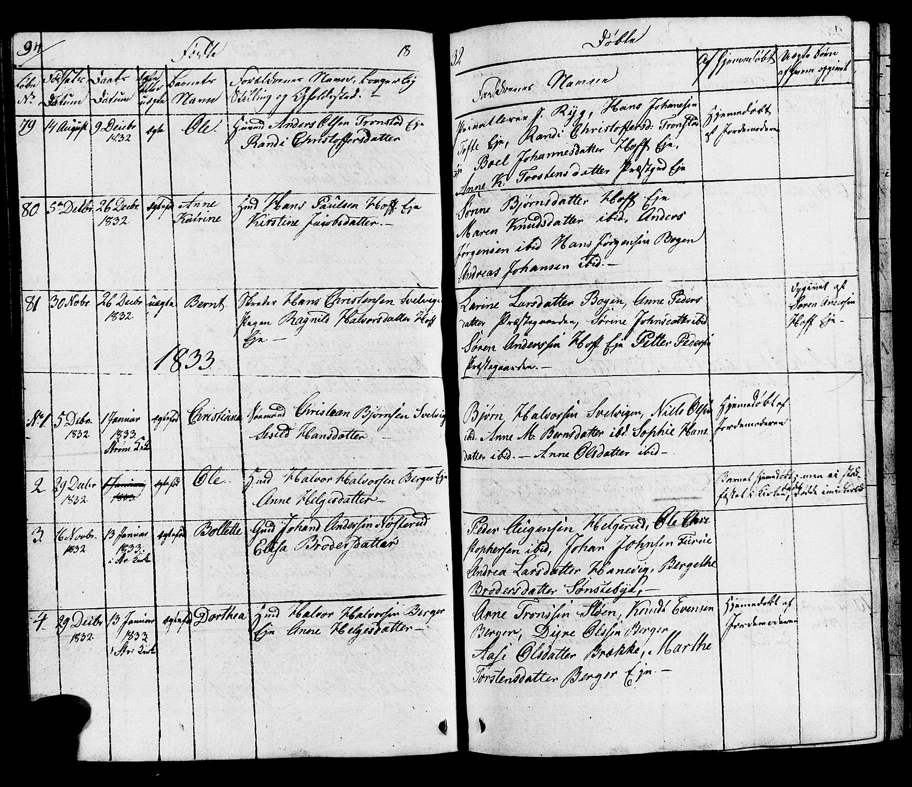 Hurum kirkebøker, AV/SAKO-A-229/G/Ga/L0002: Klokkerbok nr. I 2, 1827-1857, s. 94