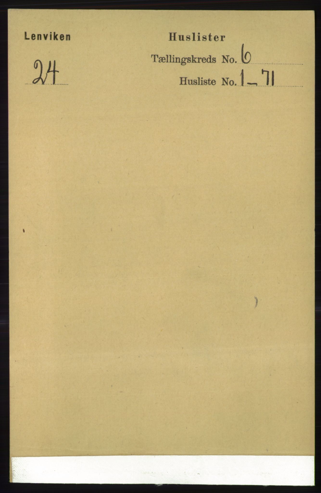 RA, Folketelling 1891 for 1931 Lenvik herred, 1891, s. 3165