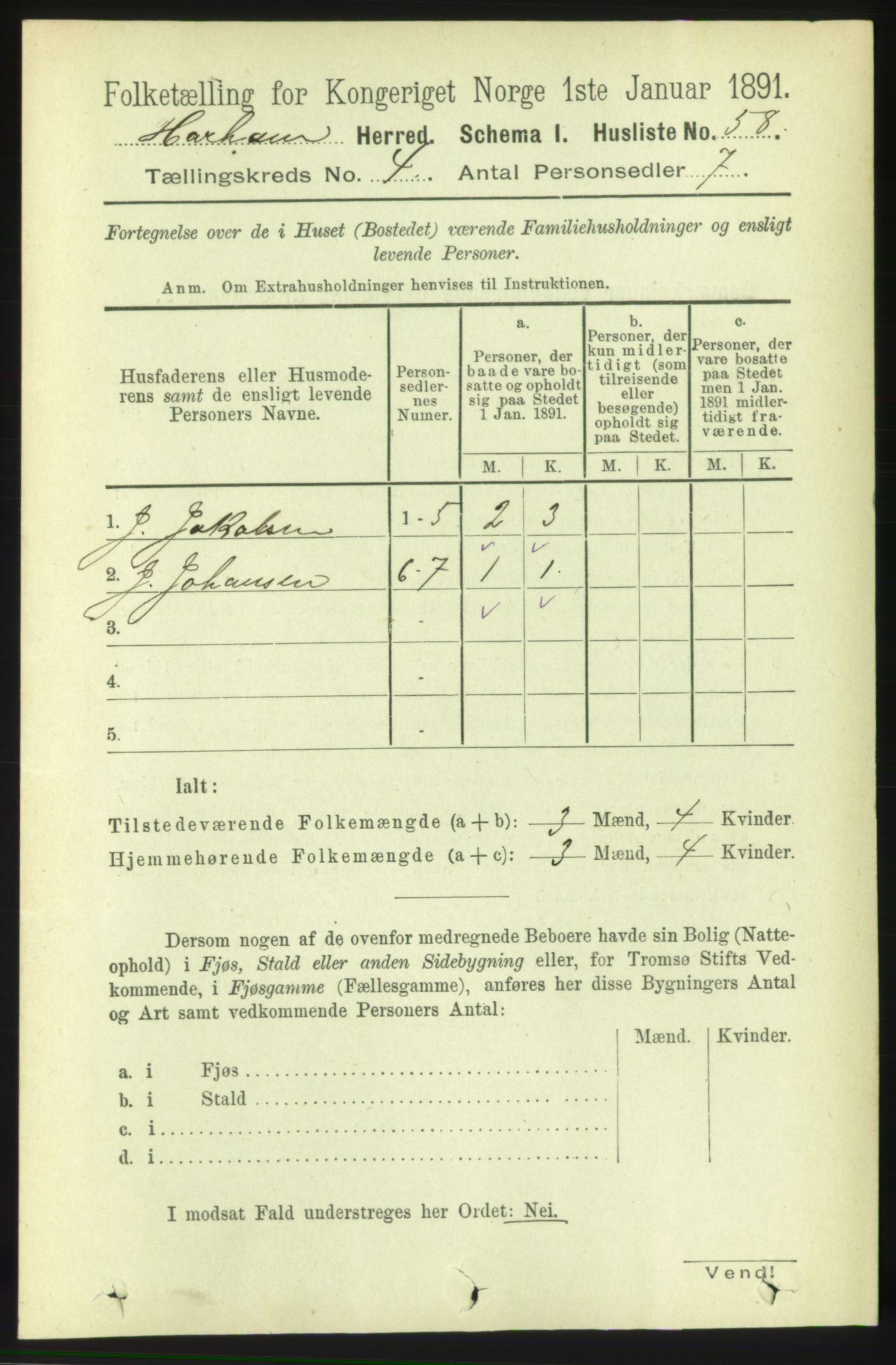 RA, Folketelling 1891 for 1534 Haram herred, 1891, s. 1815