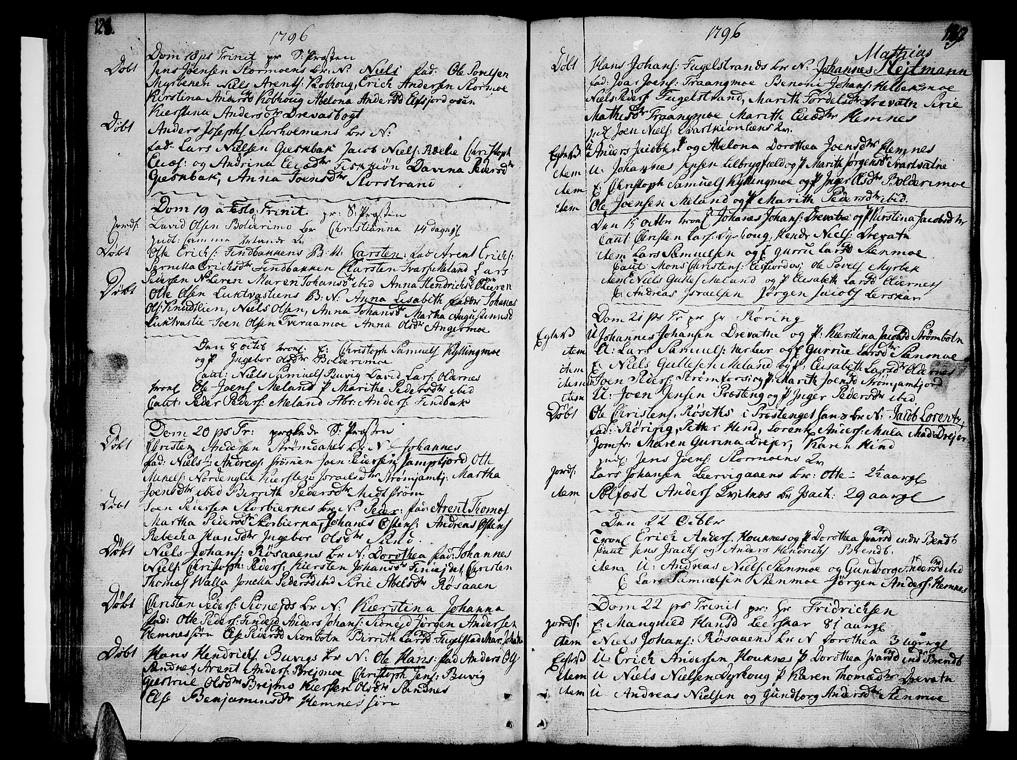 Ministerialprotokoller, klokkerbøker og fødselsregistre - Nordland, AV/SAT-A-1459/825/L0349: Ministerialbok nr. 825A05 /1, 1789-1806, s. 128-129