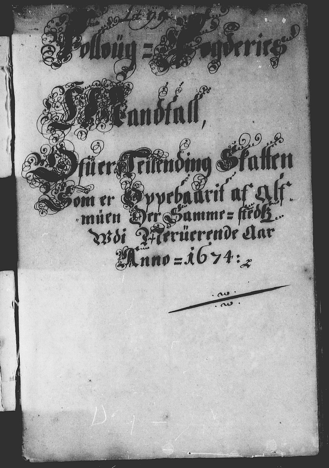 Rentekammeret inntil 1814, Reviderte regnskaper, Stiftamtstueregnskaper, Landkommissariatet på Akershus og Akershus stiftamt, AV/RA-EA-5869/R/Rb/L0100: Akershus stiftamt, 1674