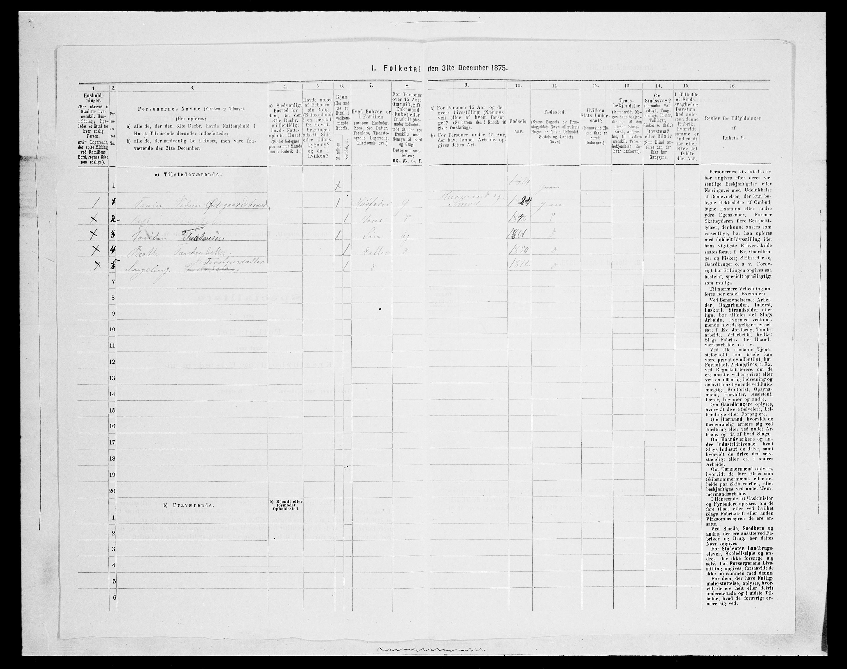 SAH, Folketelling 1875 for 0534P Gran prestegjeld, 1875, s. 2342