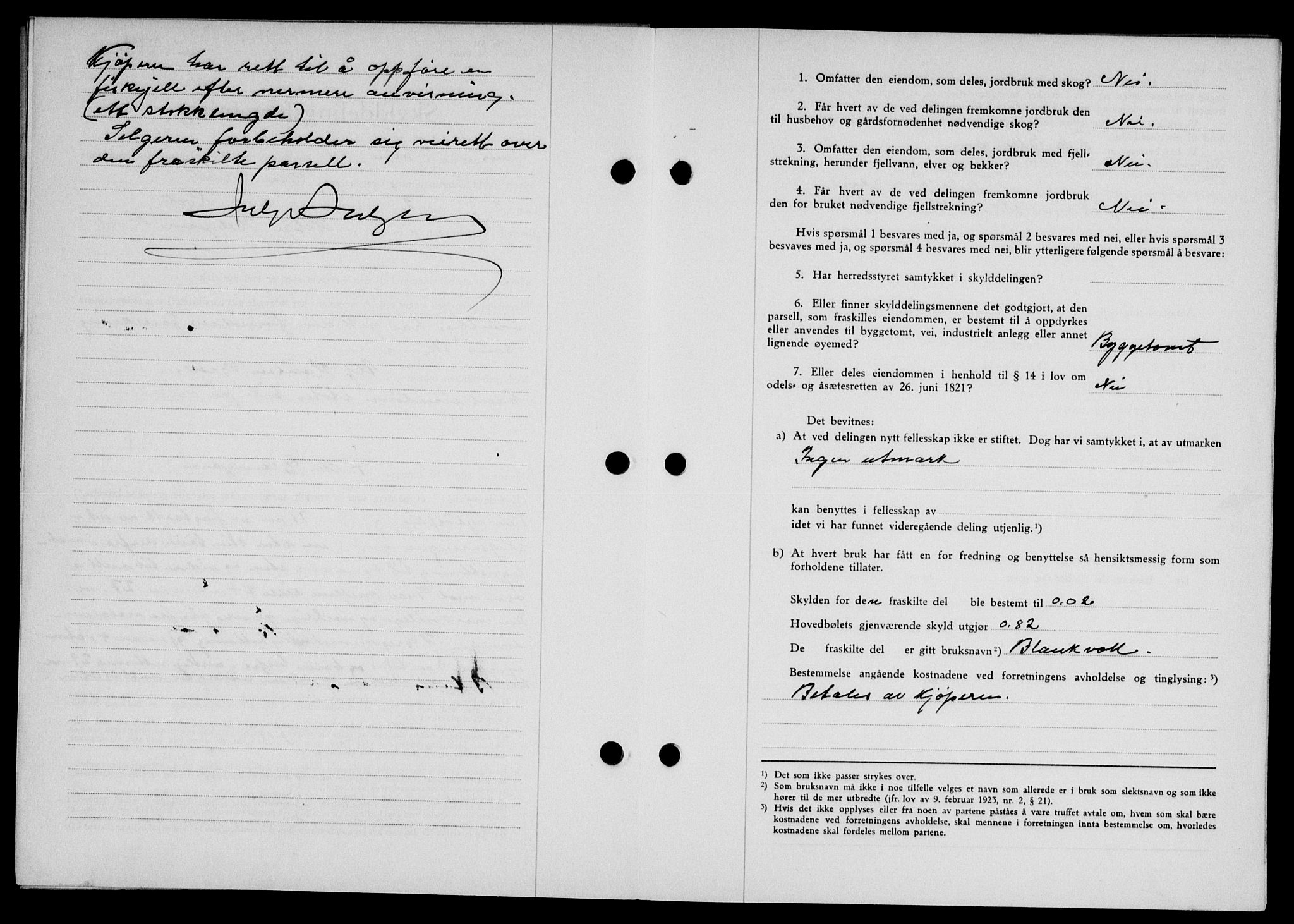 Lofoten sorenskriveri, SAT/A-0017/1/2/2C/L0012a: Pantebok nr. 12a, 1943-1944, Dagboknr: 657/1944