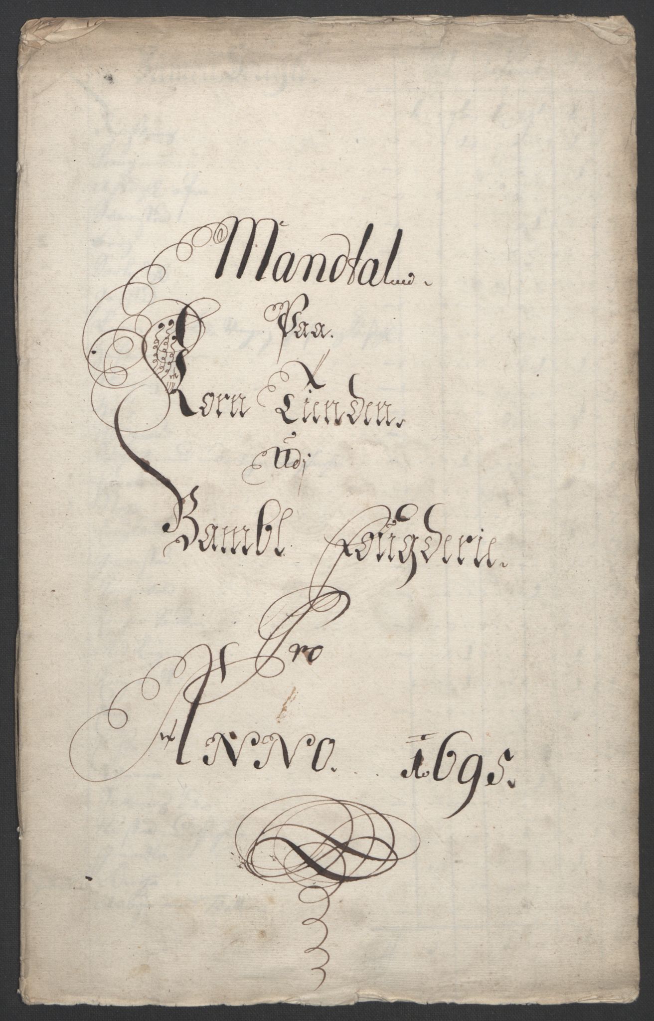 Rentekammeret inntil 1814, Reviderte regnskaper, Fogderegnskap, AV/RA-EA-4092/R36/L2093: Fogderegnskap Øvre og Nedre Telemark og Bamble, 1695, s. 338