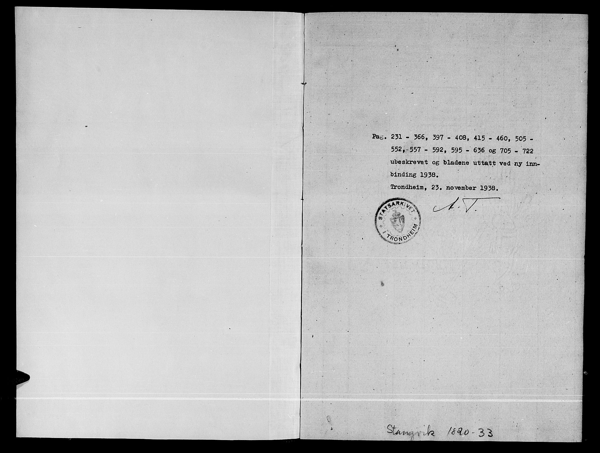 Ministerialprotokoller, klokkerbøker og fødselsregistre - Møre og Romsdal, SAT/A-1454/592/L1031: Klokkerbok nr. 592C01, 1820-1833