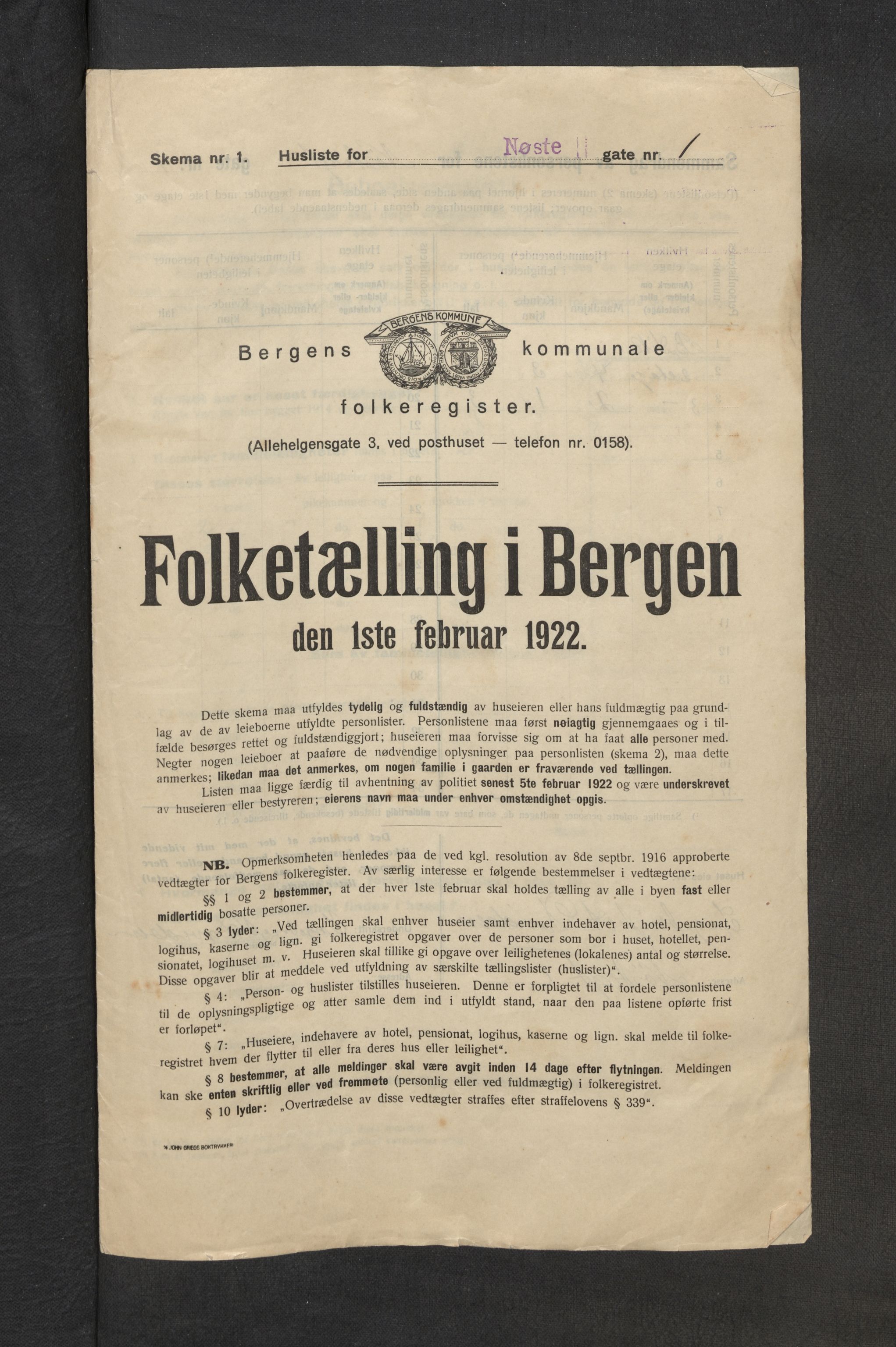SAB, Kommunal folketelling 1922 for Bergen kjøpstad, 1922, s. 29502