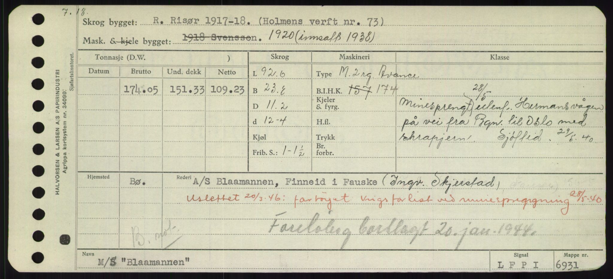 Sjøfartsdirektoratet med forløpere, Skipsmålingen, RA/S-1627/H/Hd/L0004: Fartøy, Bia-Boy, s. 367