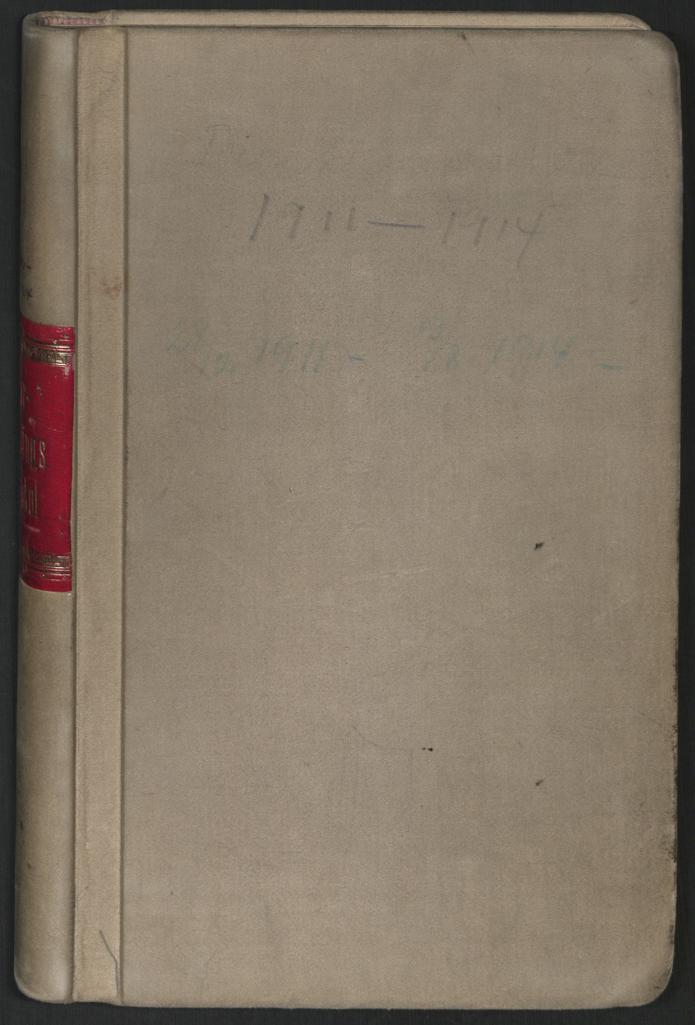 Vesteraalens Dampskibsselskab, RA/PA-1189/A/L0002/0003: -- / Direksjonsprotokoll, 1911-1914