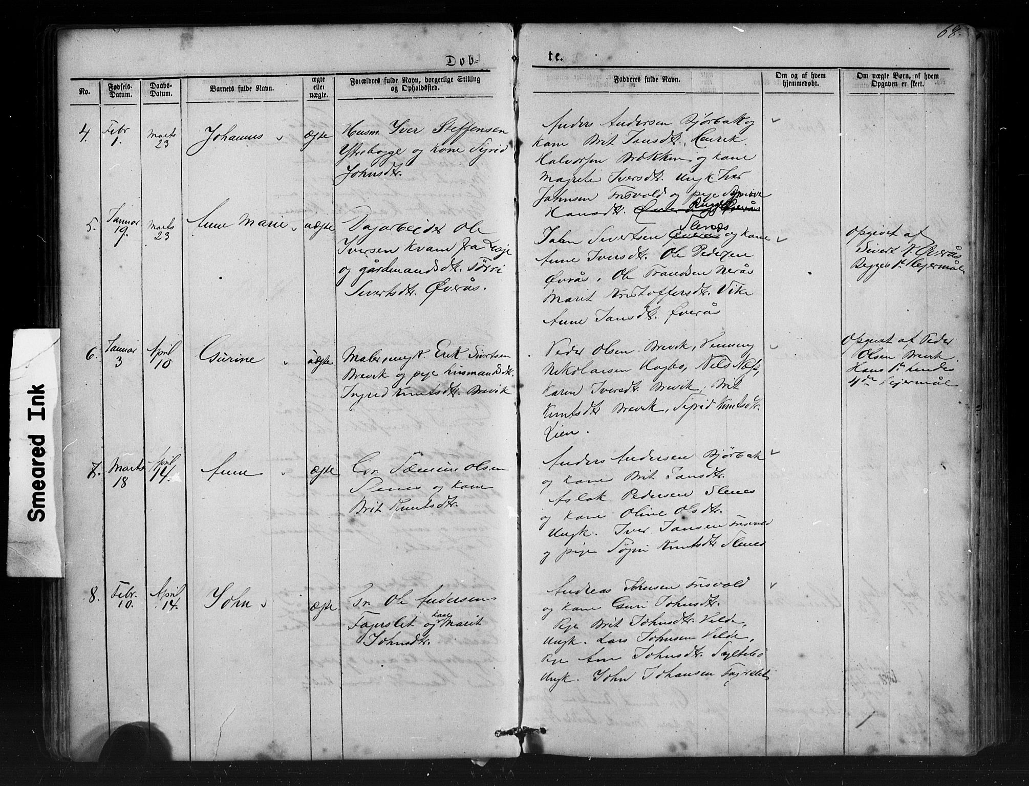 Ministerialprotokoller, klokkerbøker og fødselsregistre - Møre og Romsdal, AV/SAT-A-1454/552/L0638: Klokkerbok nr. 552C01, 1867-1902, s. 68