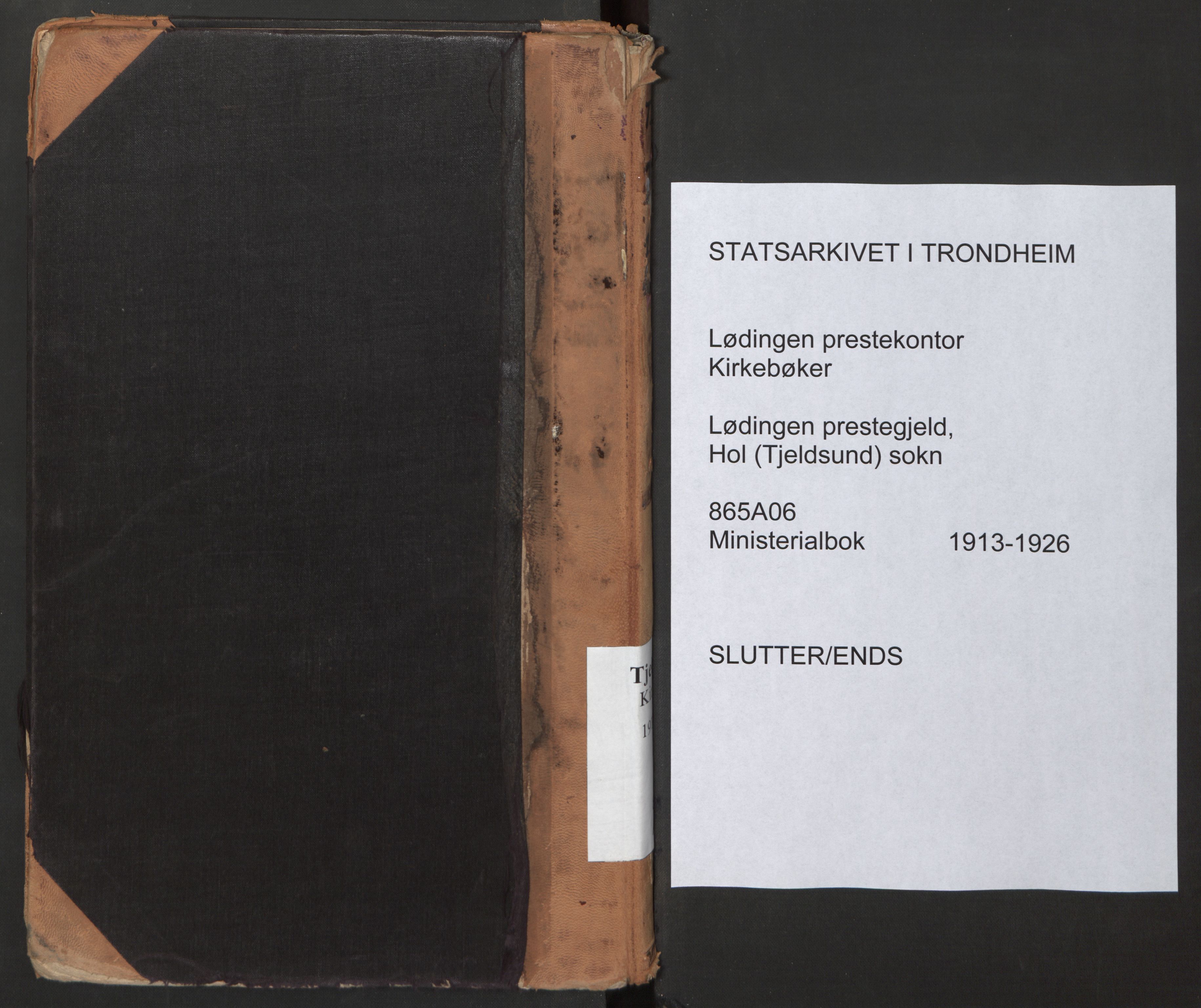 Ministerialprotokoller, klokkerbøker og fødselsregistre - Nordland, AV/SAT-A-1459/865/L0928: Ministerialbok nr. 865A06, 1913-1926