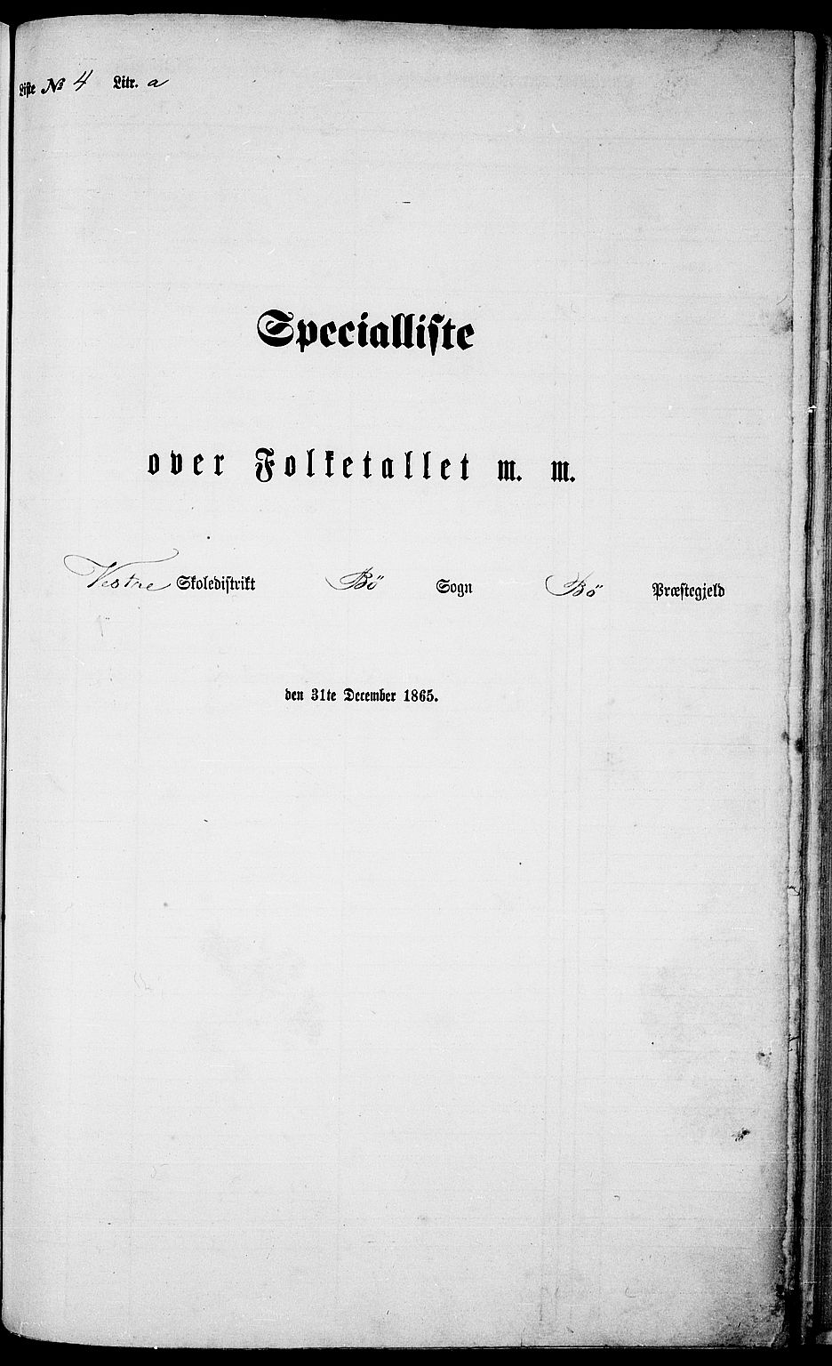 RA, Folketelling 1865 for 1867P Bø prestegjeld, 1865, s. 75