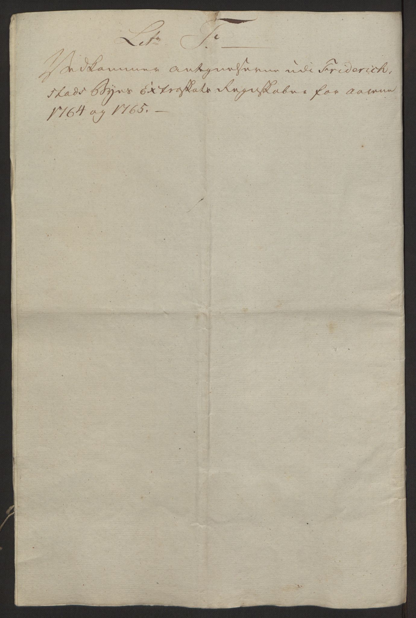 Rentekammeret inntil 1814, Reviderte regnskaper, Byregnskaper, AV/RA-EA-4066/R/Rb/L0029/0001: [B3] Kontribusjonsregnskap / Ekstraskatt, 1762-1772, s. 203