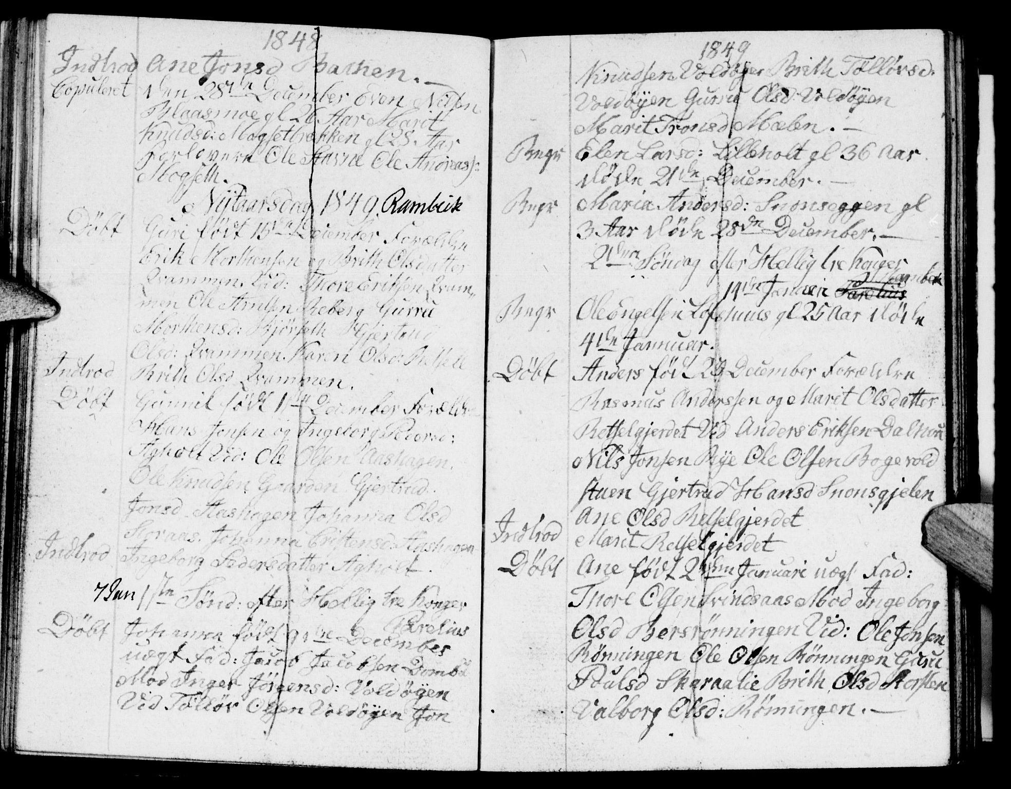 Meldal sokneprestkontor, AV/SAT-A-1123/1/I/I1/I1f/L0008: Kladd til kirkebok nr. 672I1F, 1827-1866